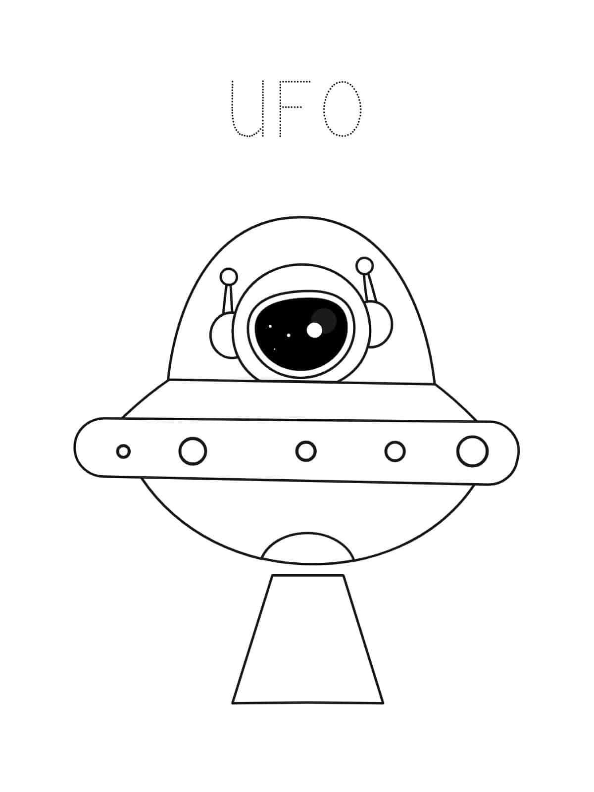 Ufo Coloring Pages