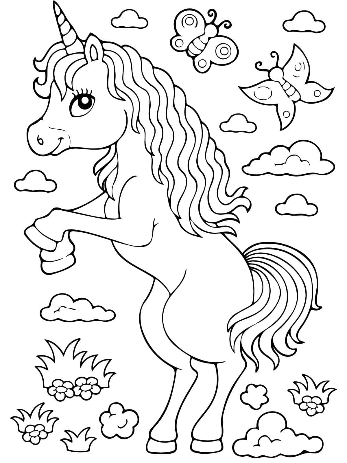 Unicorn Dream Coloring Pages