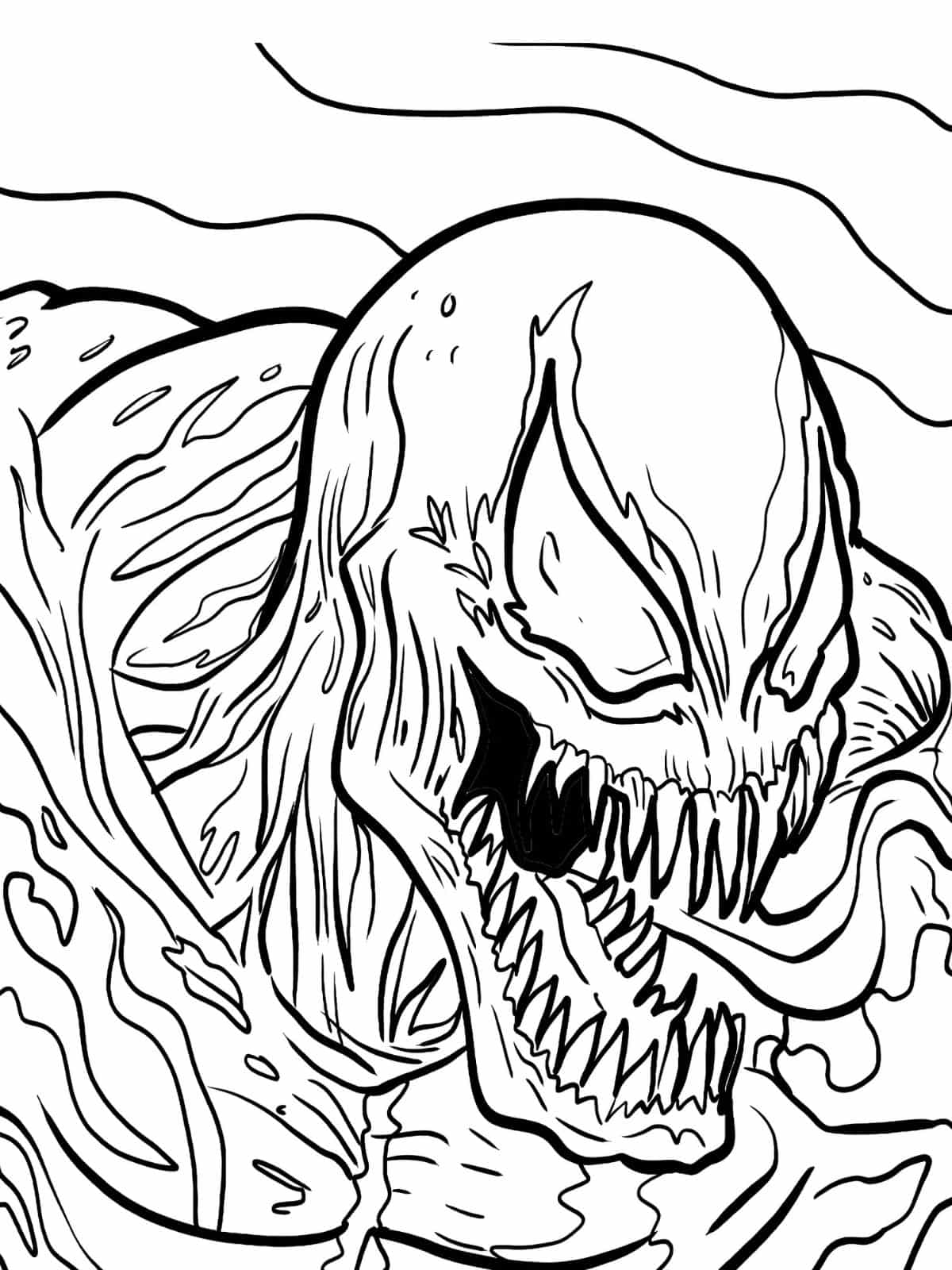 Venom Coloring Page