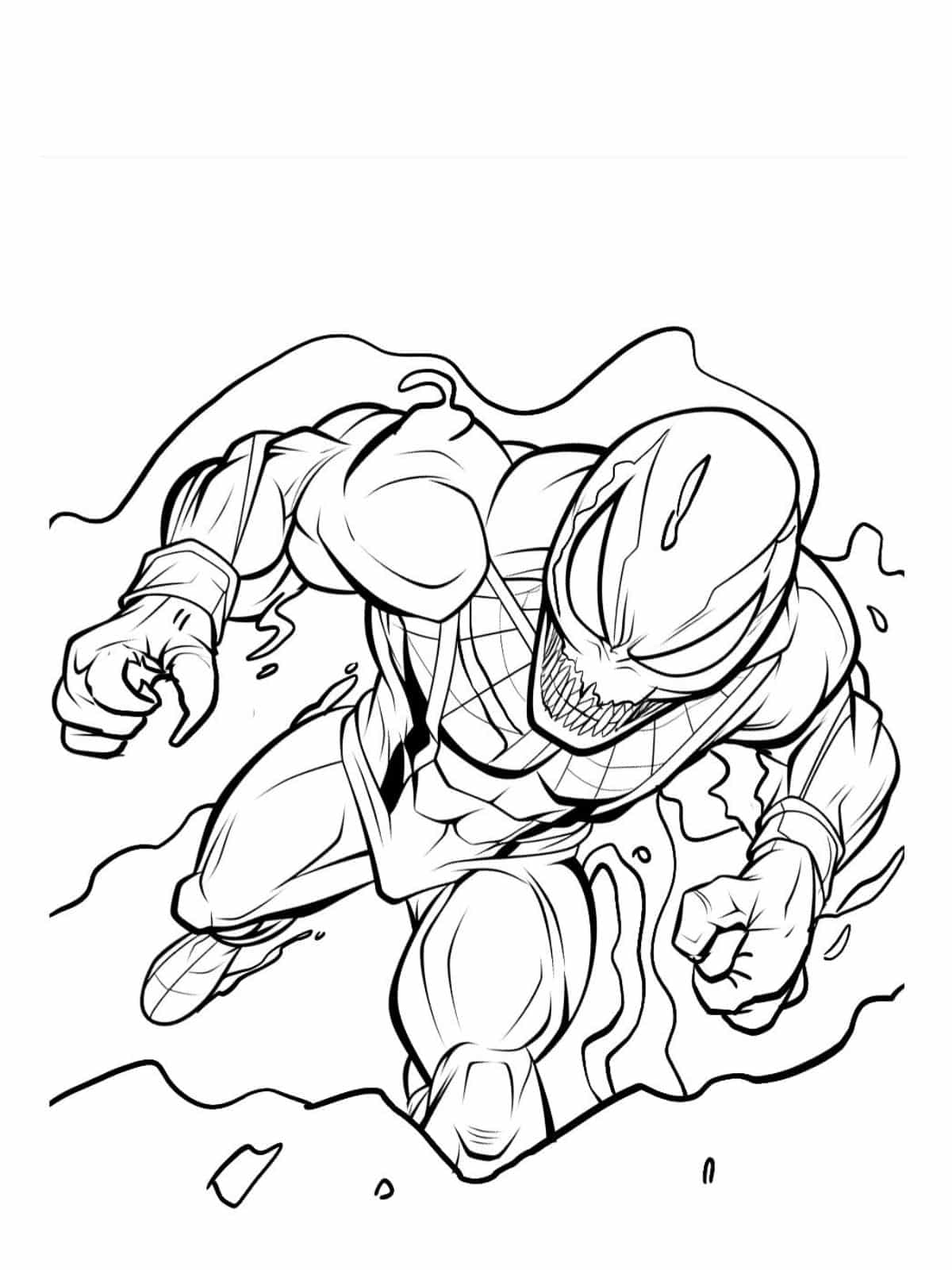 Venom Tentacles Coloring Page