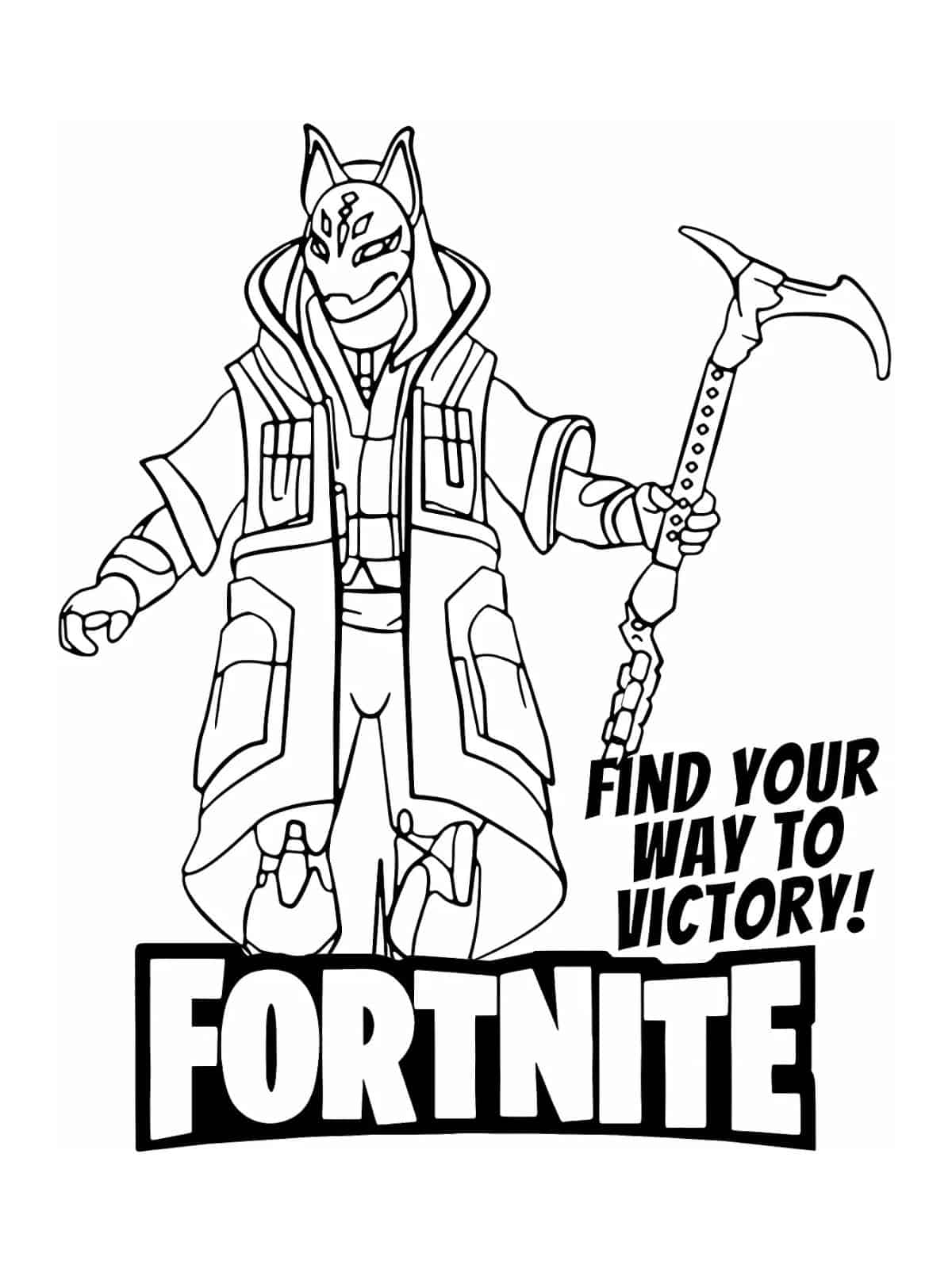 Video Game Fortnite Coloring Sheets