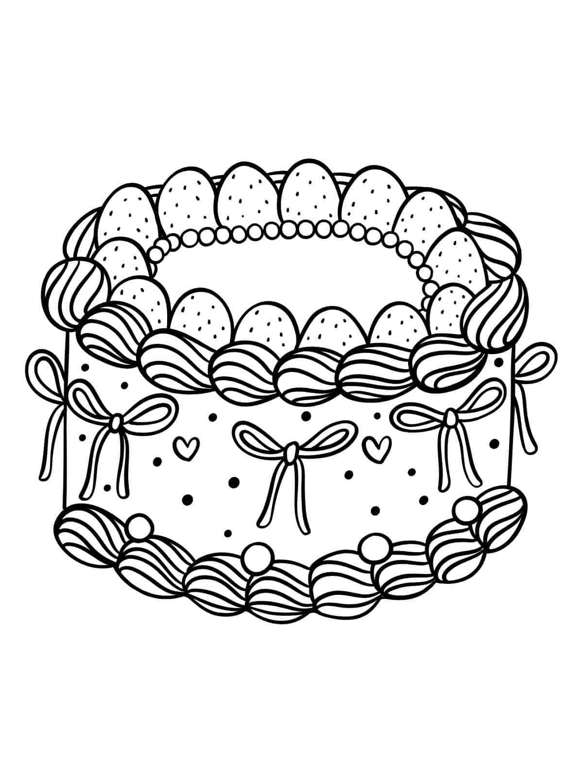 Wedding Cake Coloring Pages To Color