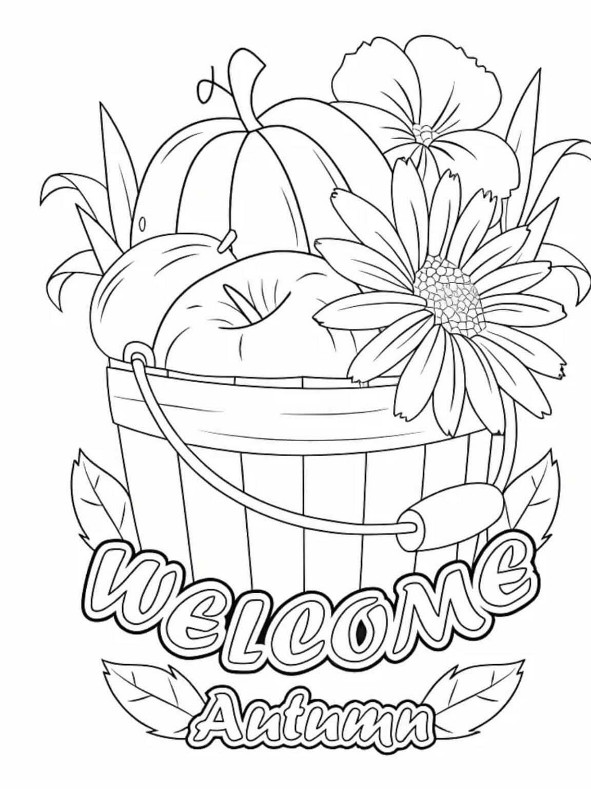 Beautiful 20+ November Coloring Pages for Kids 🍂 🦃