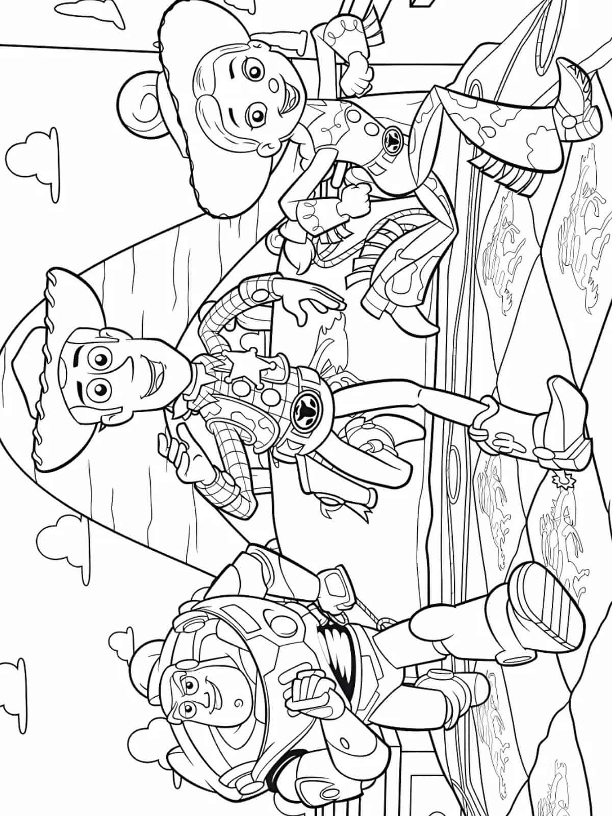 Woody And Buzz Coloring Pages