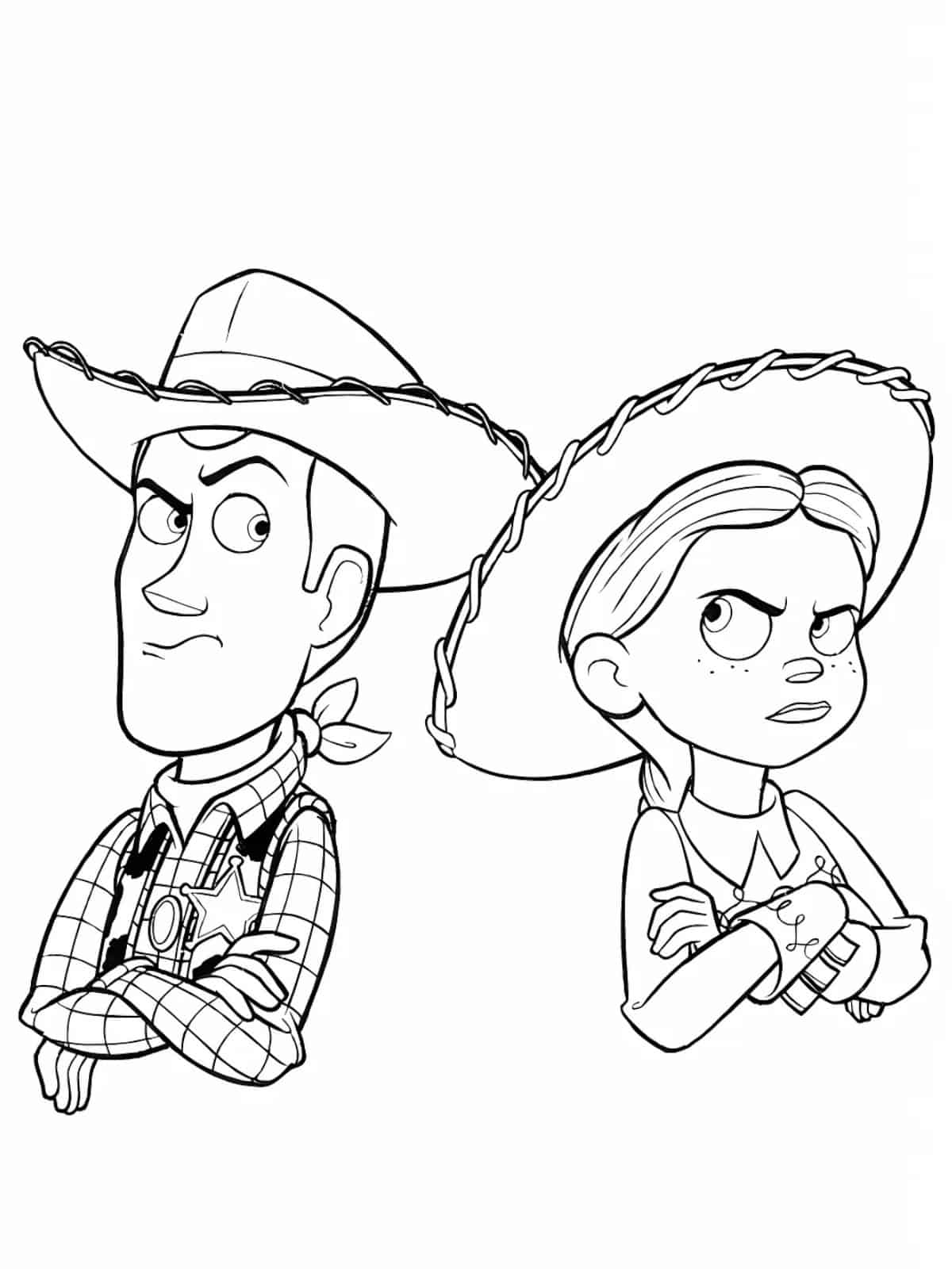 Woody Cowboy Coloring Pages