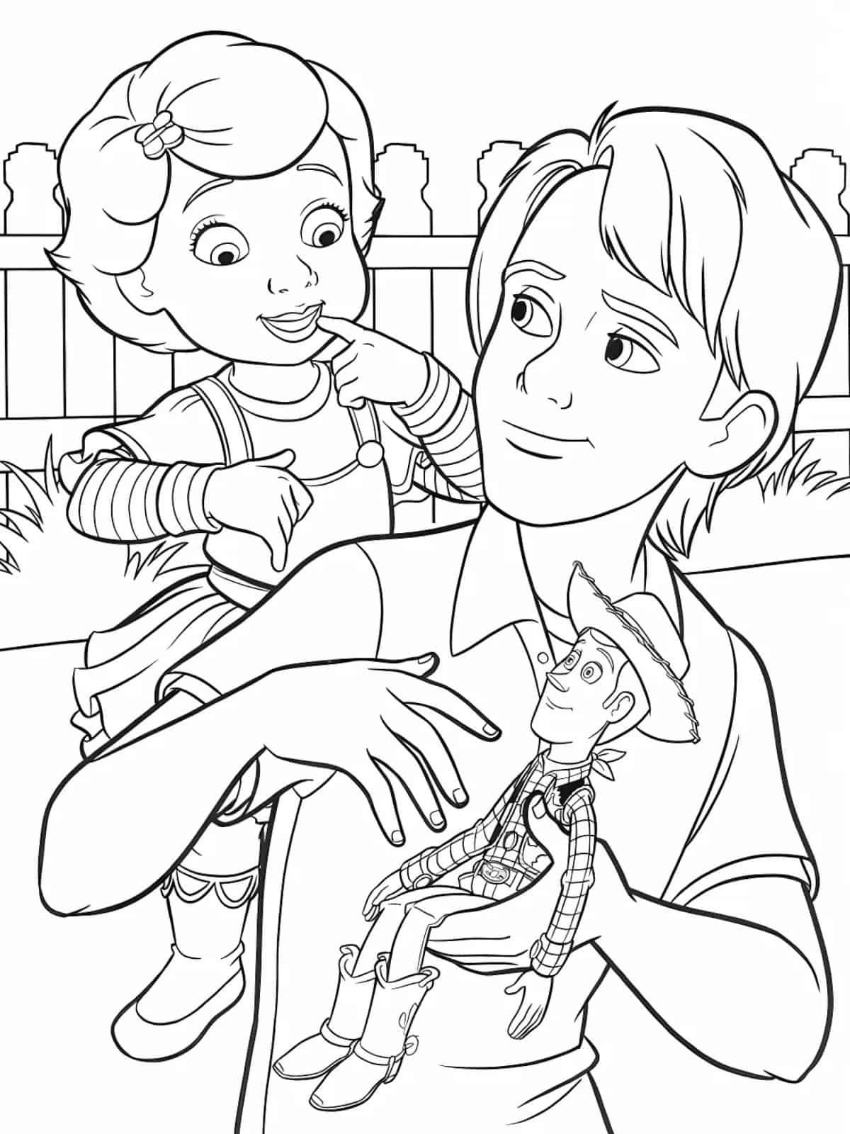 Woody S Sheriff Badge Coloring Page