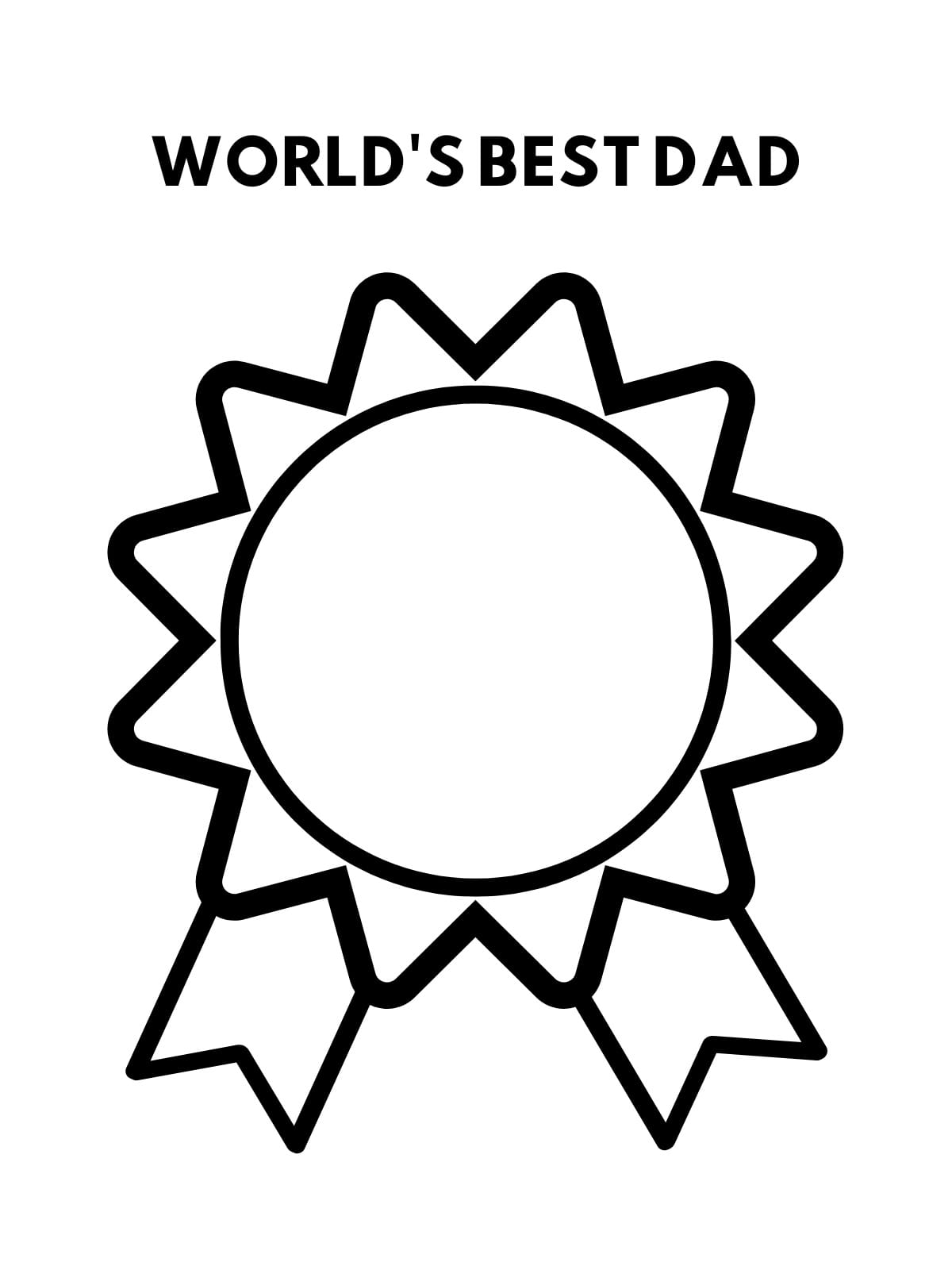 World Best Dad Ever Coloring Pages