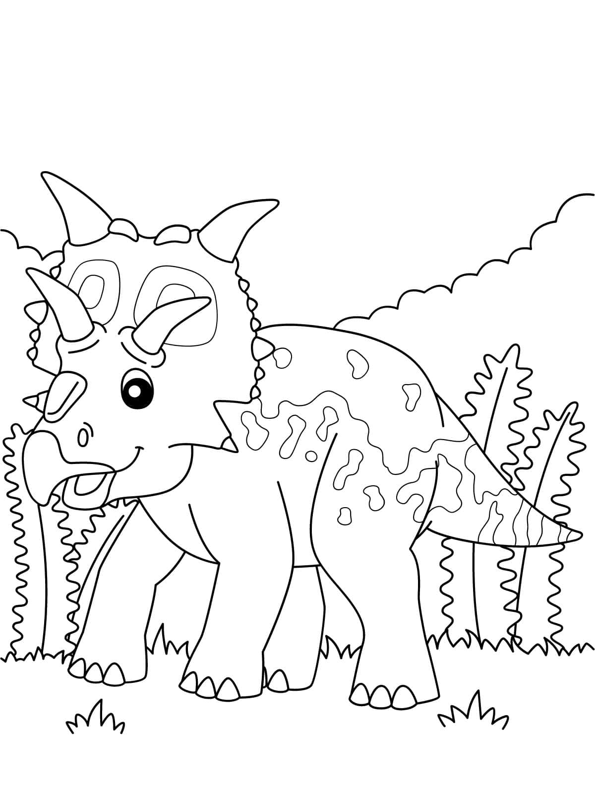 Xenoceratops Dinosaur Coloring Sheets For Kids