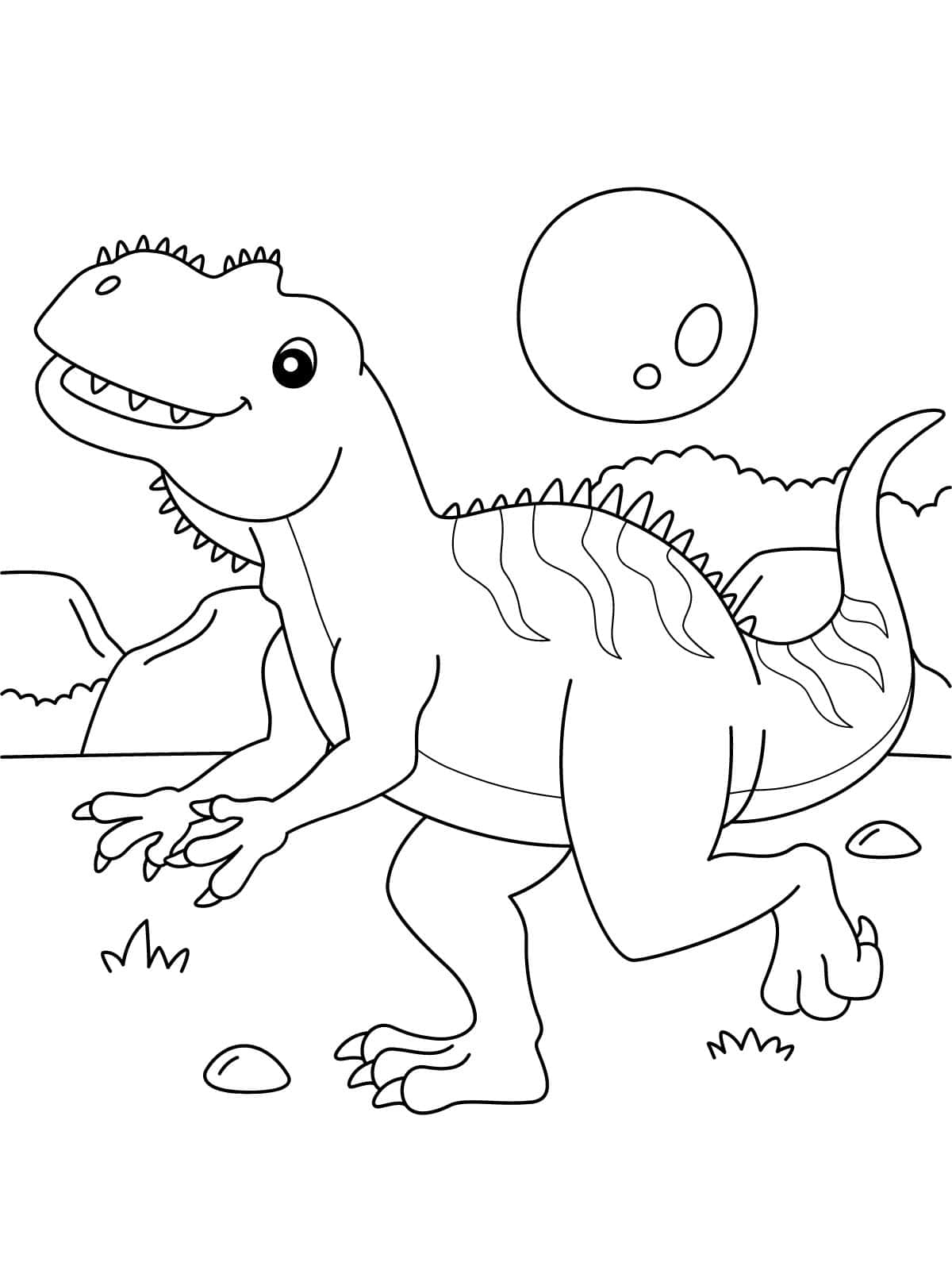 Yangchuanosaurus Dinosaur Coloring Sheets For Kids