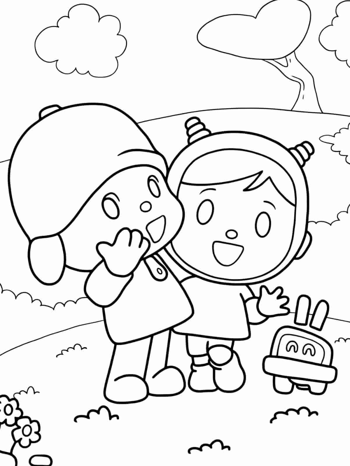 Adorable Pocoyo Coloring Pages