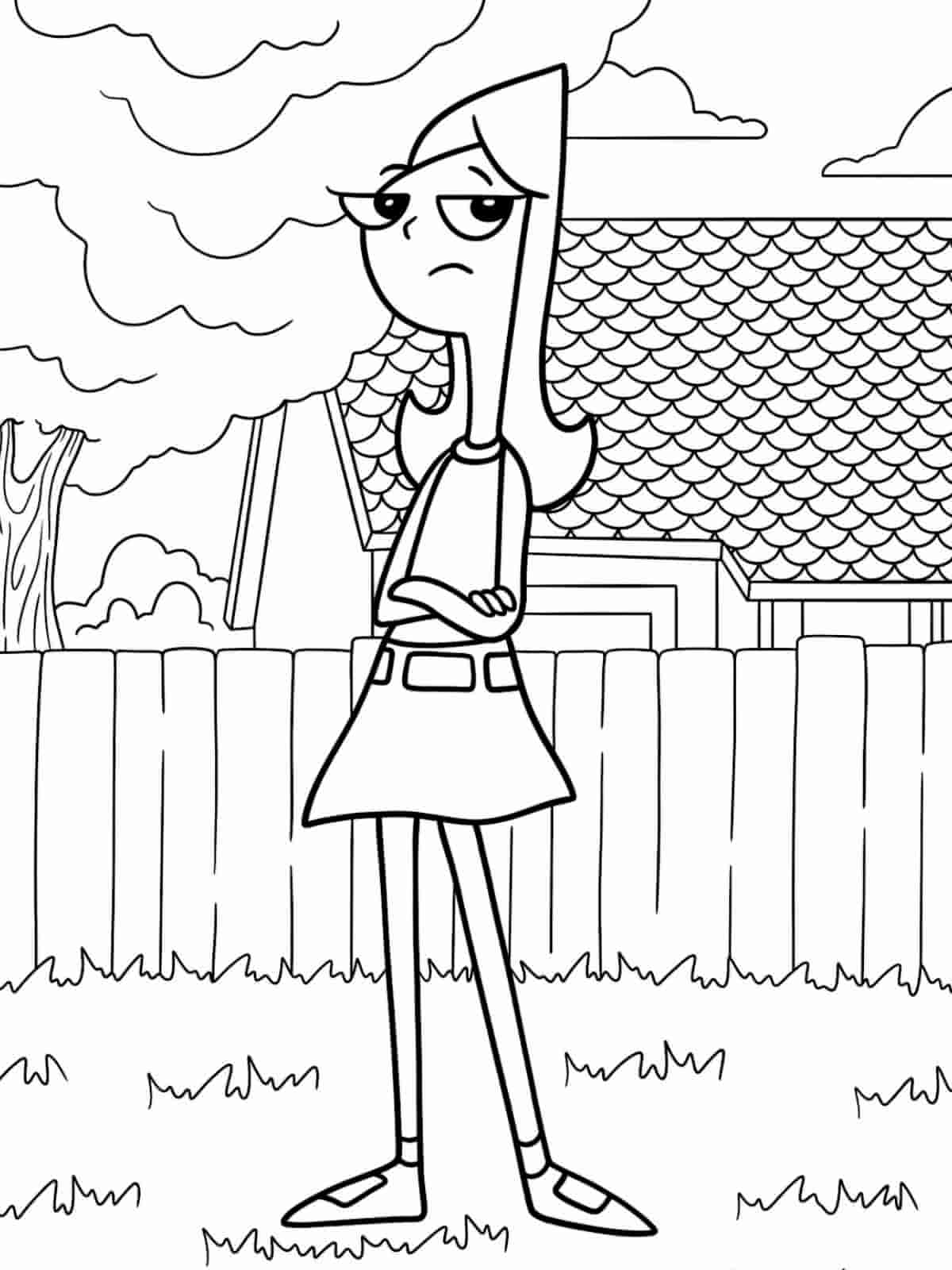 Agent P Coloring Pages