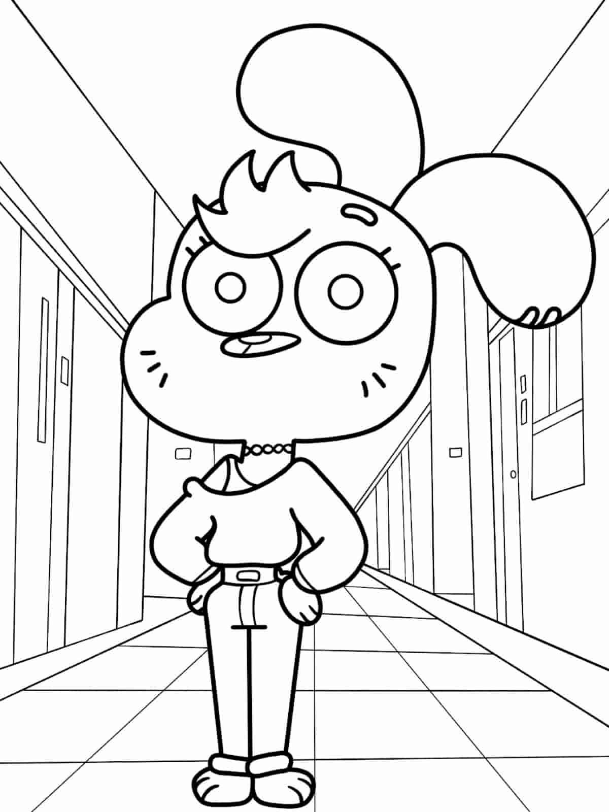 Amazing World Of Gumball Funny Moments Coloring Pages