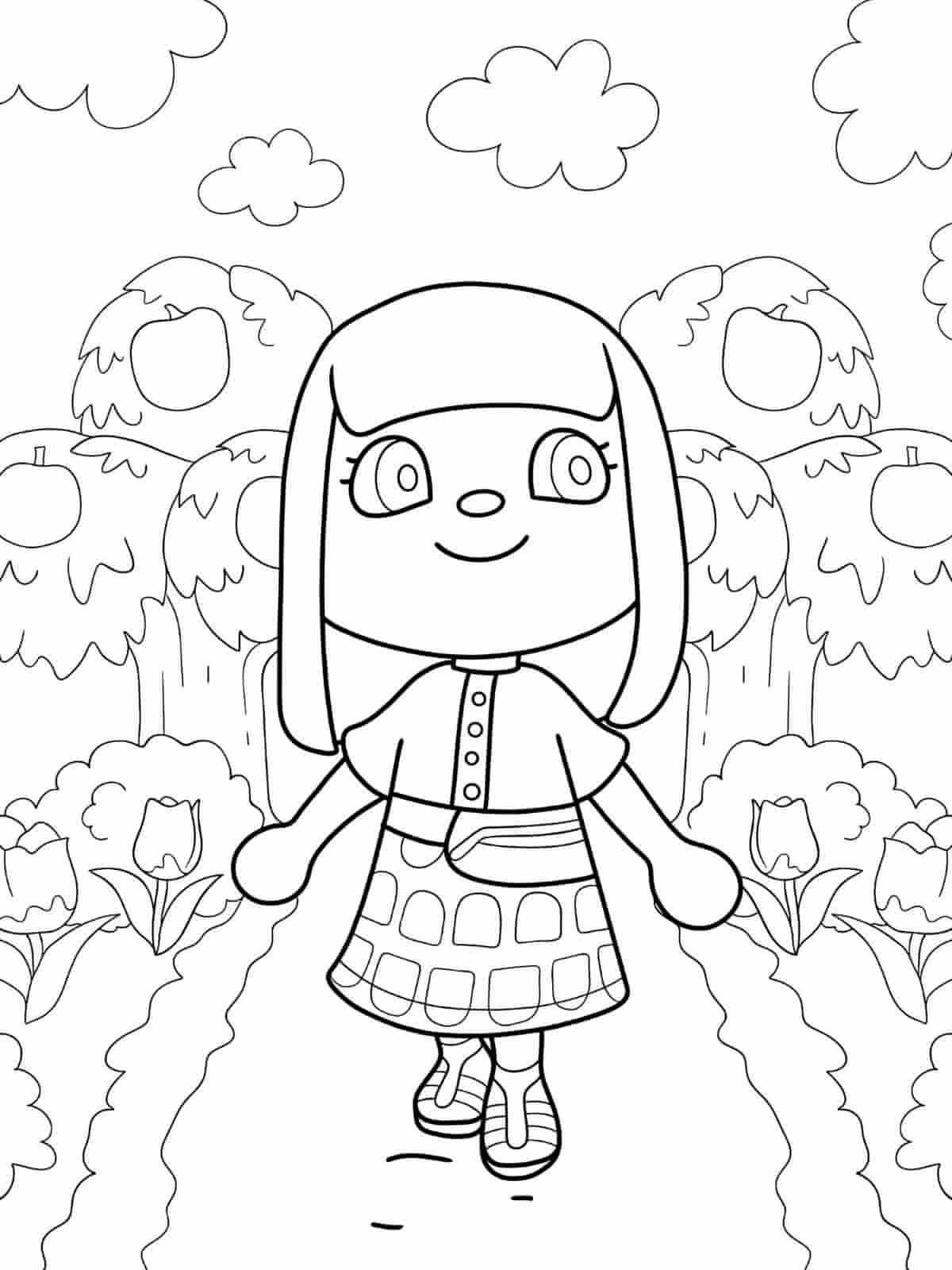 Animal Crossing Festival Coloring Pages