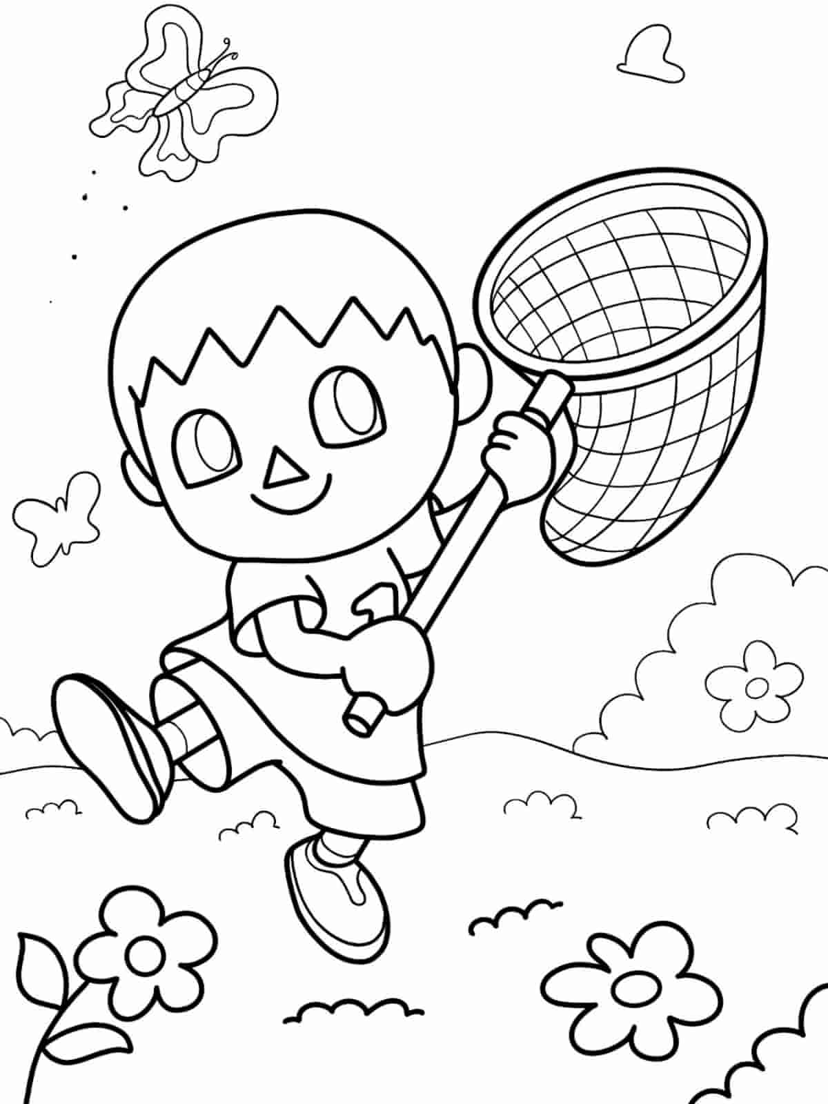 Animal Crossing Island Life Coloring Pages