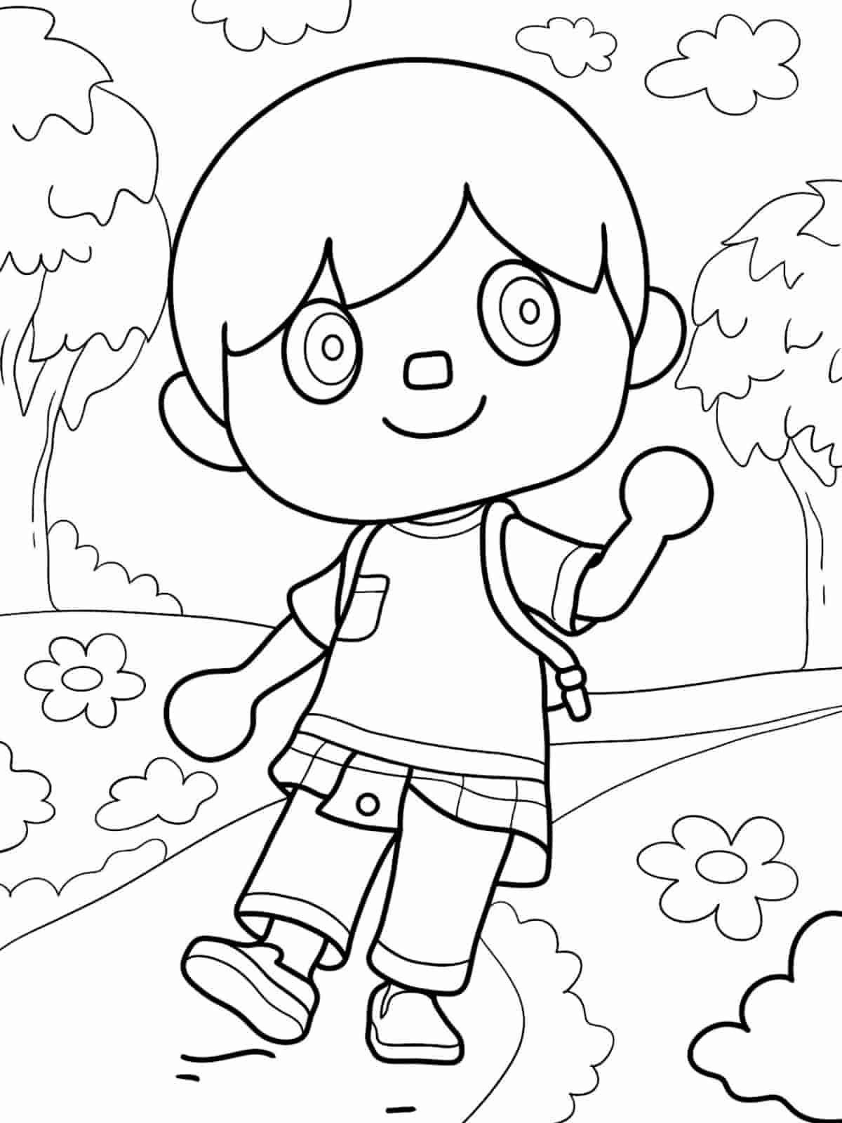 Animal Crossing Nook Family Coloring Pages