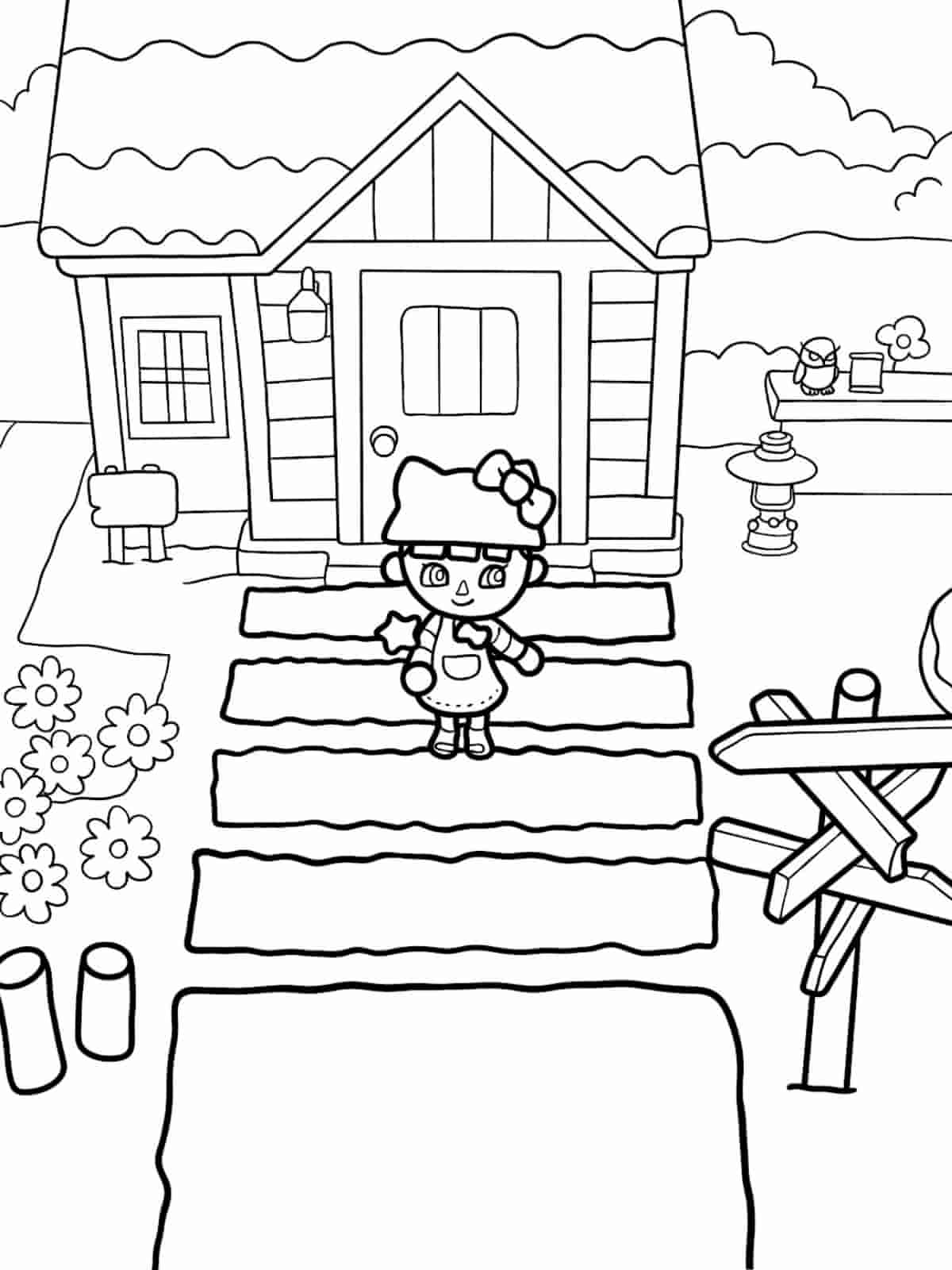 Animal Crossing Shopkeepers Coloring Pages