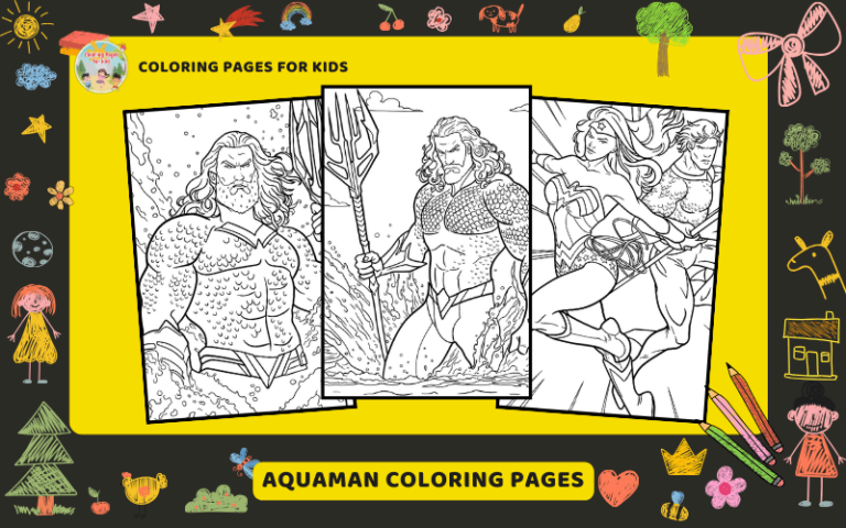 Aquaman Coloring Pages Featured Image Min