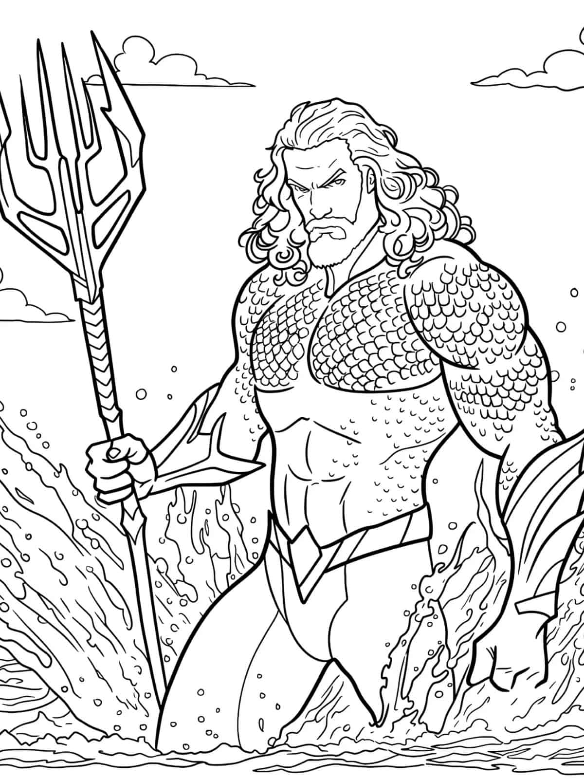 Aquaman Coloring Pictures