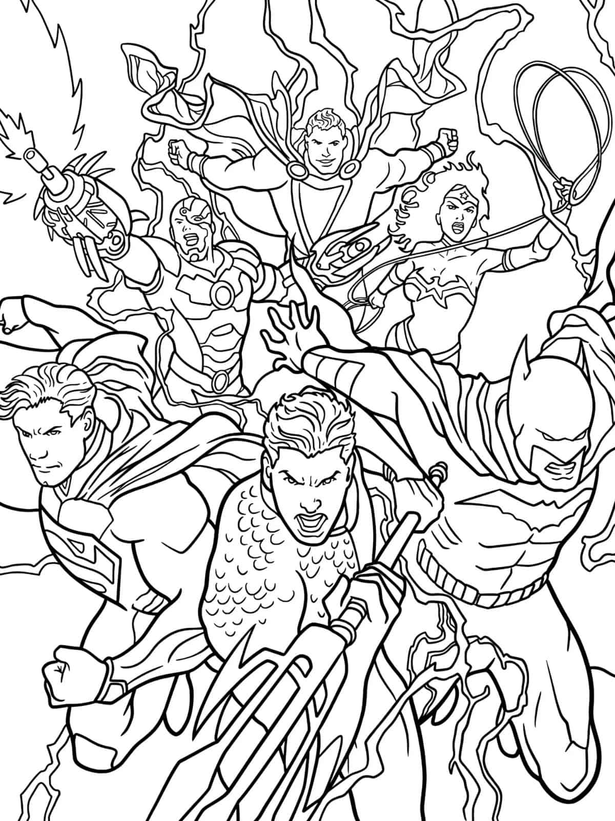 Aquaman Coloring Printables