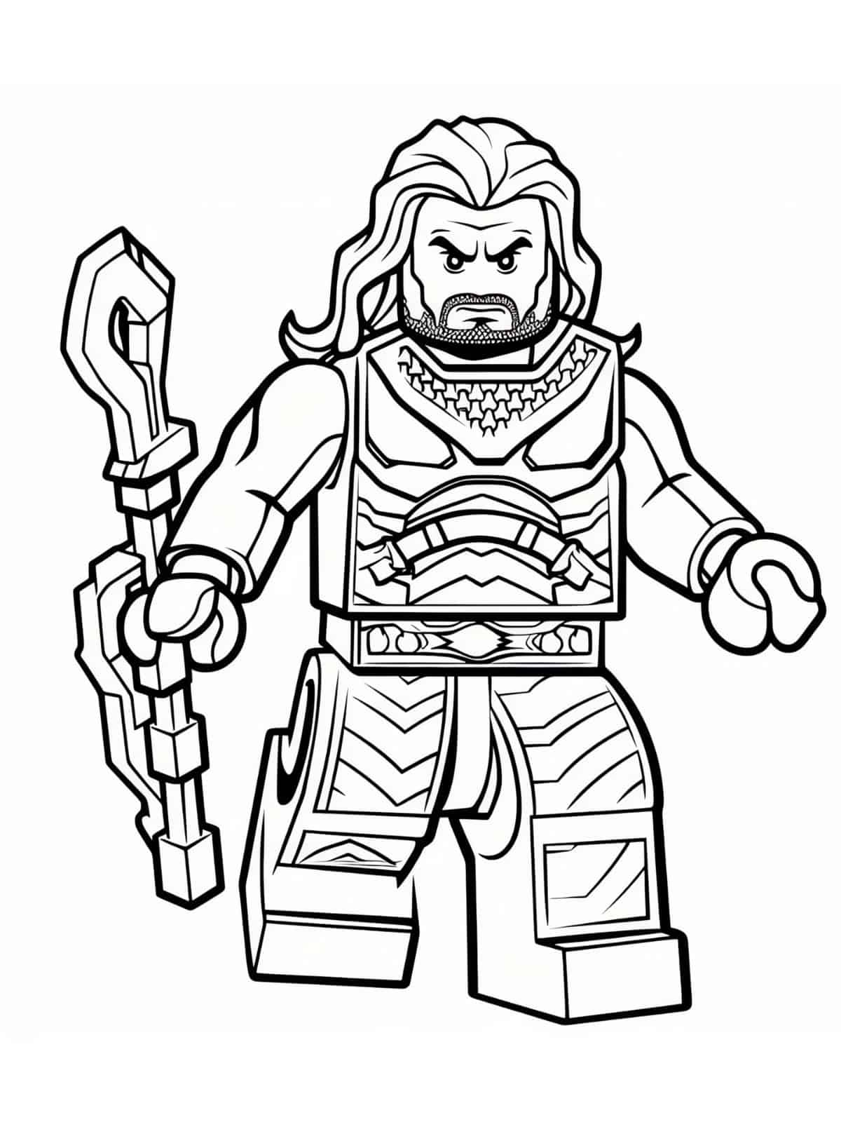 Aquaman Lego Coloring Pages