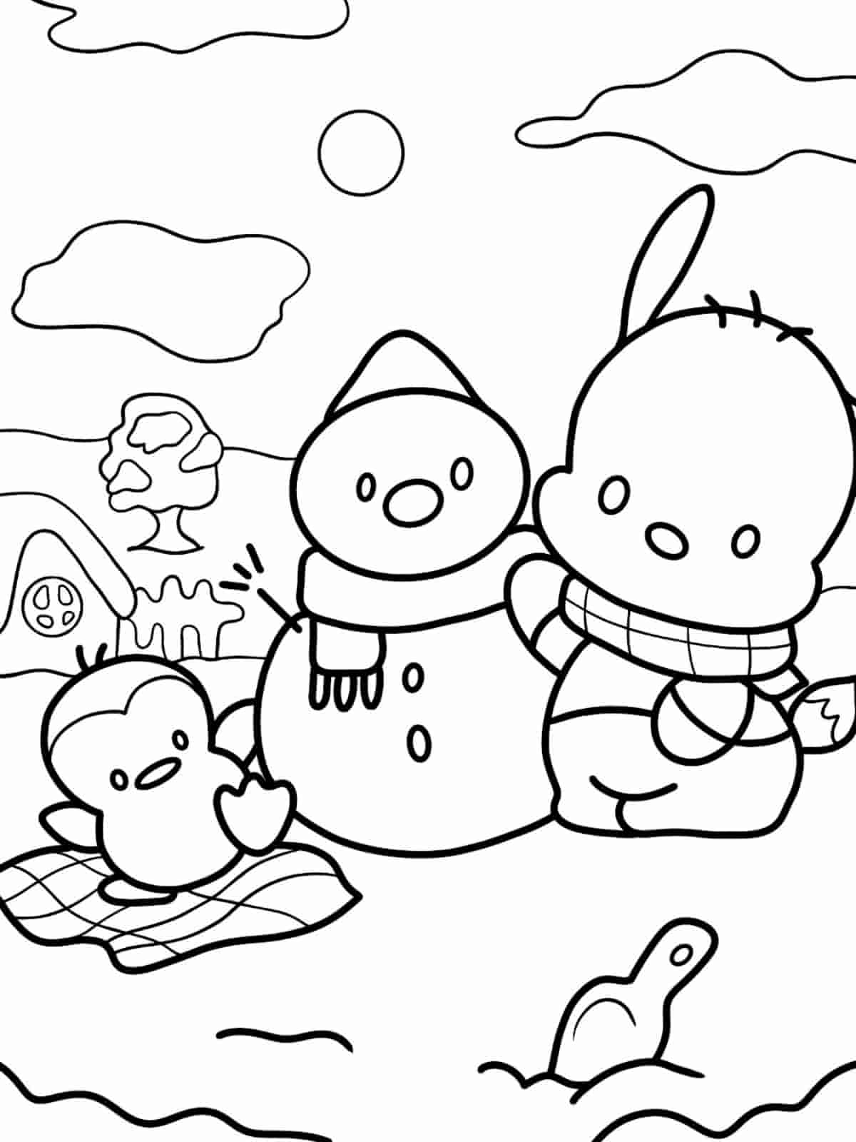 Baby Pochacco Coloring Pages