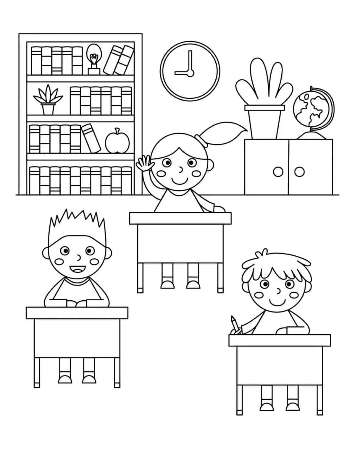 Back To School Coloring Page