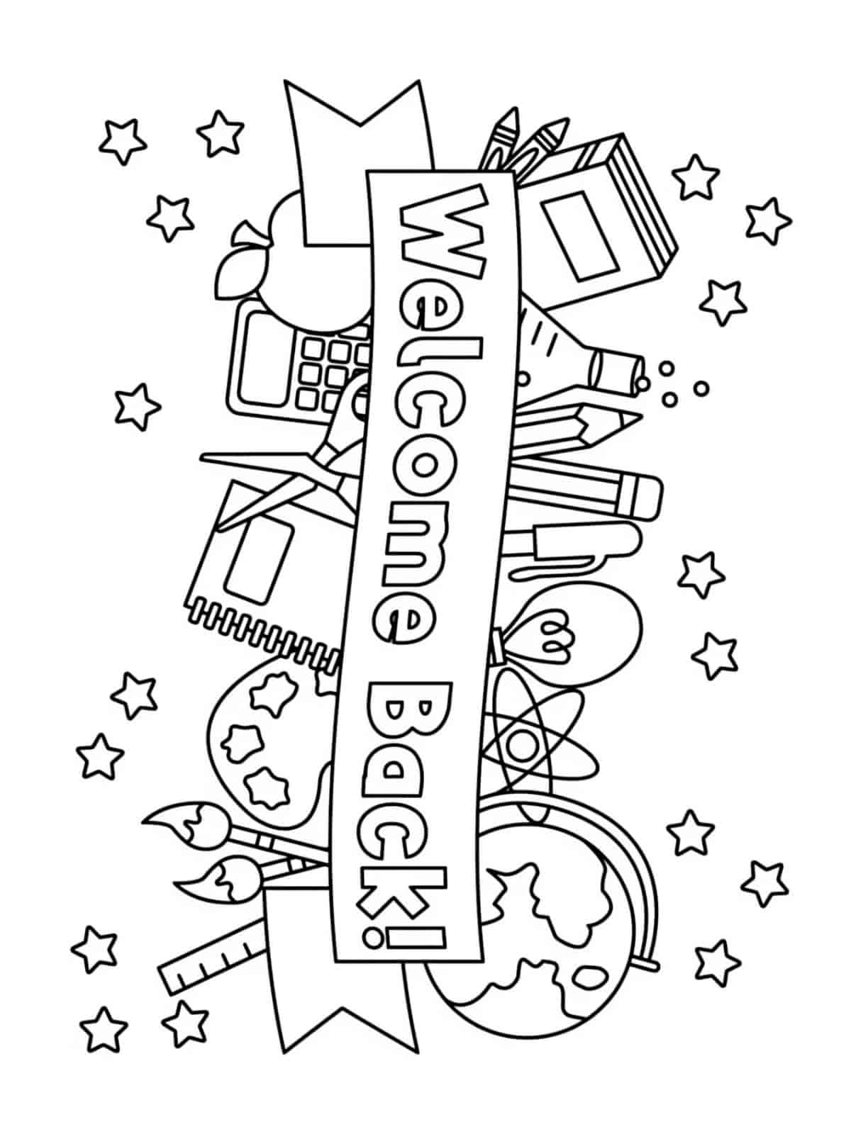 Back To School Coloring Pages For Kids