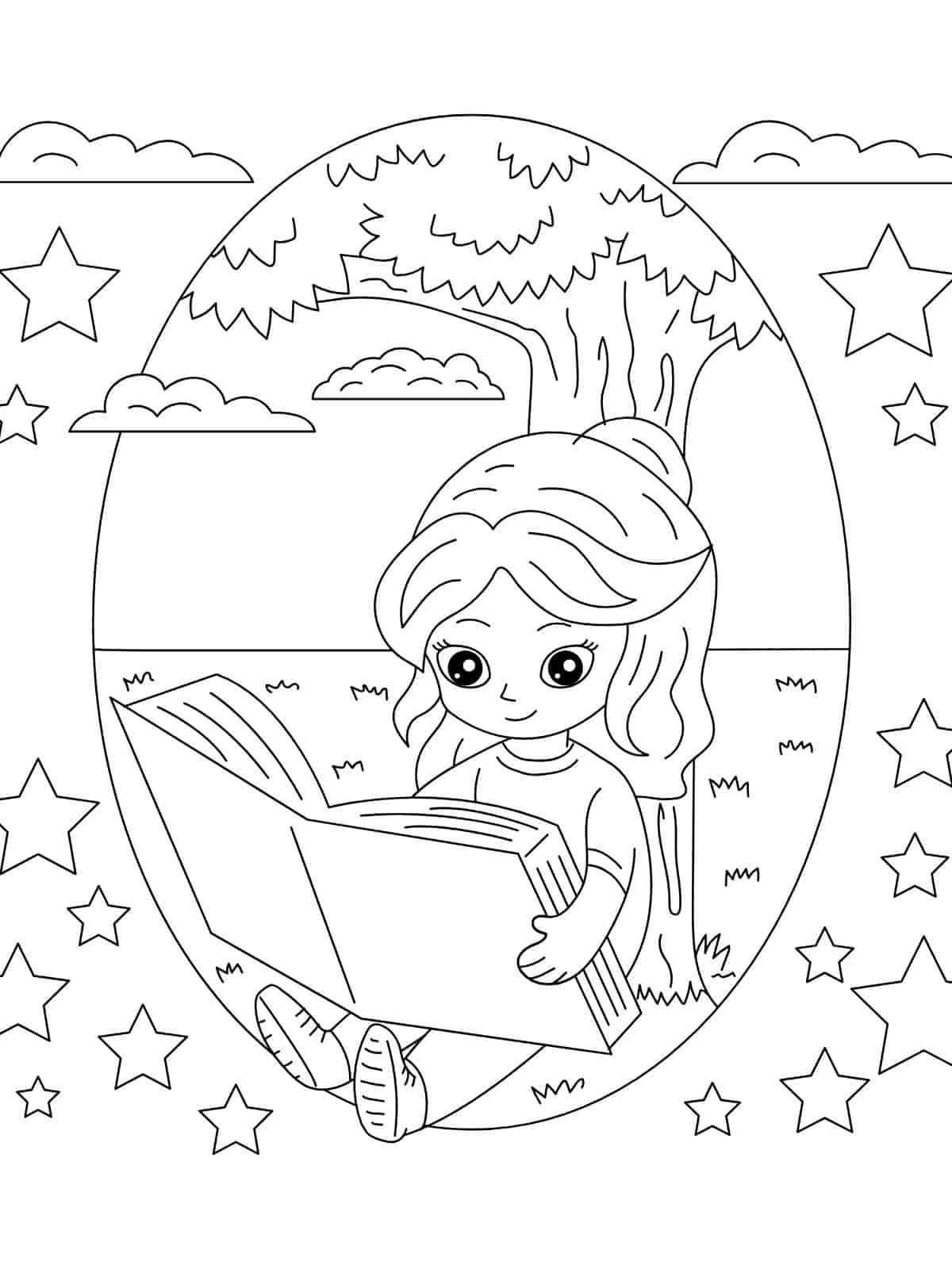 Back To School Happy Kids Coloring Pages