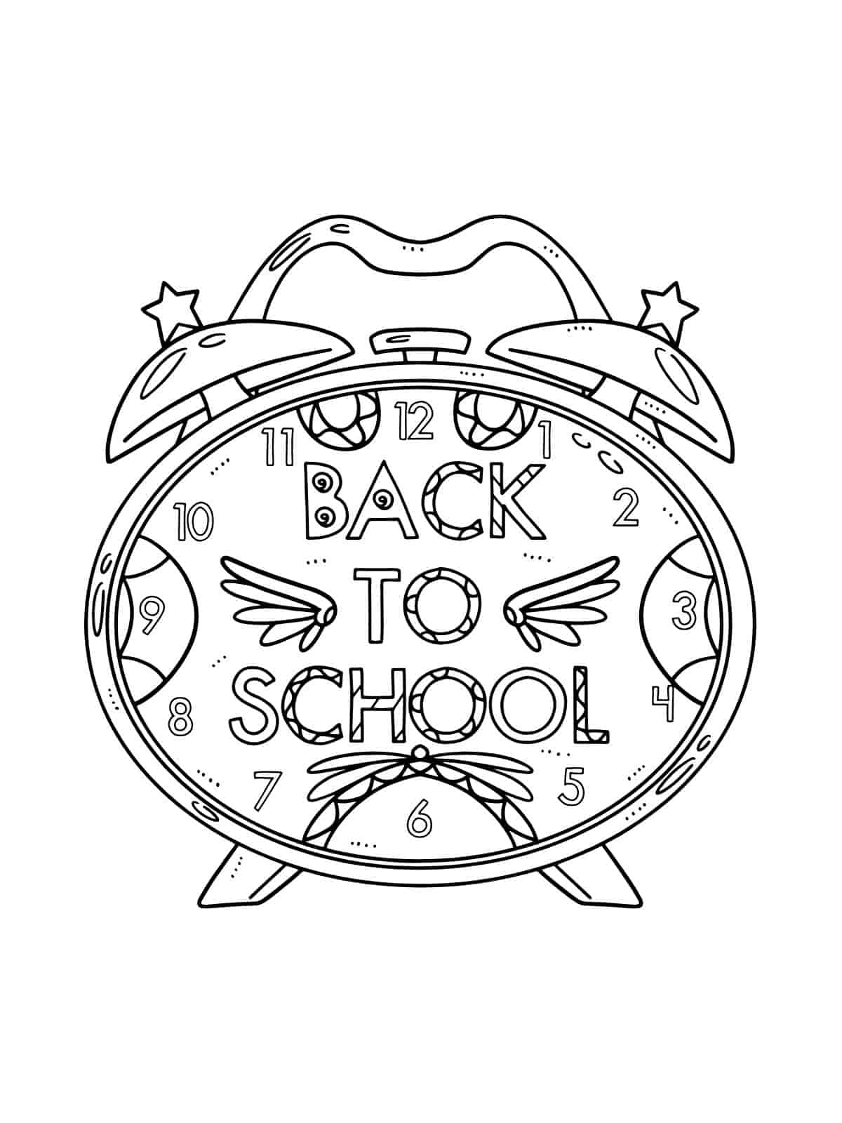 Back To School Playground Scene Coloring Pages