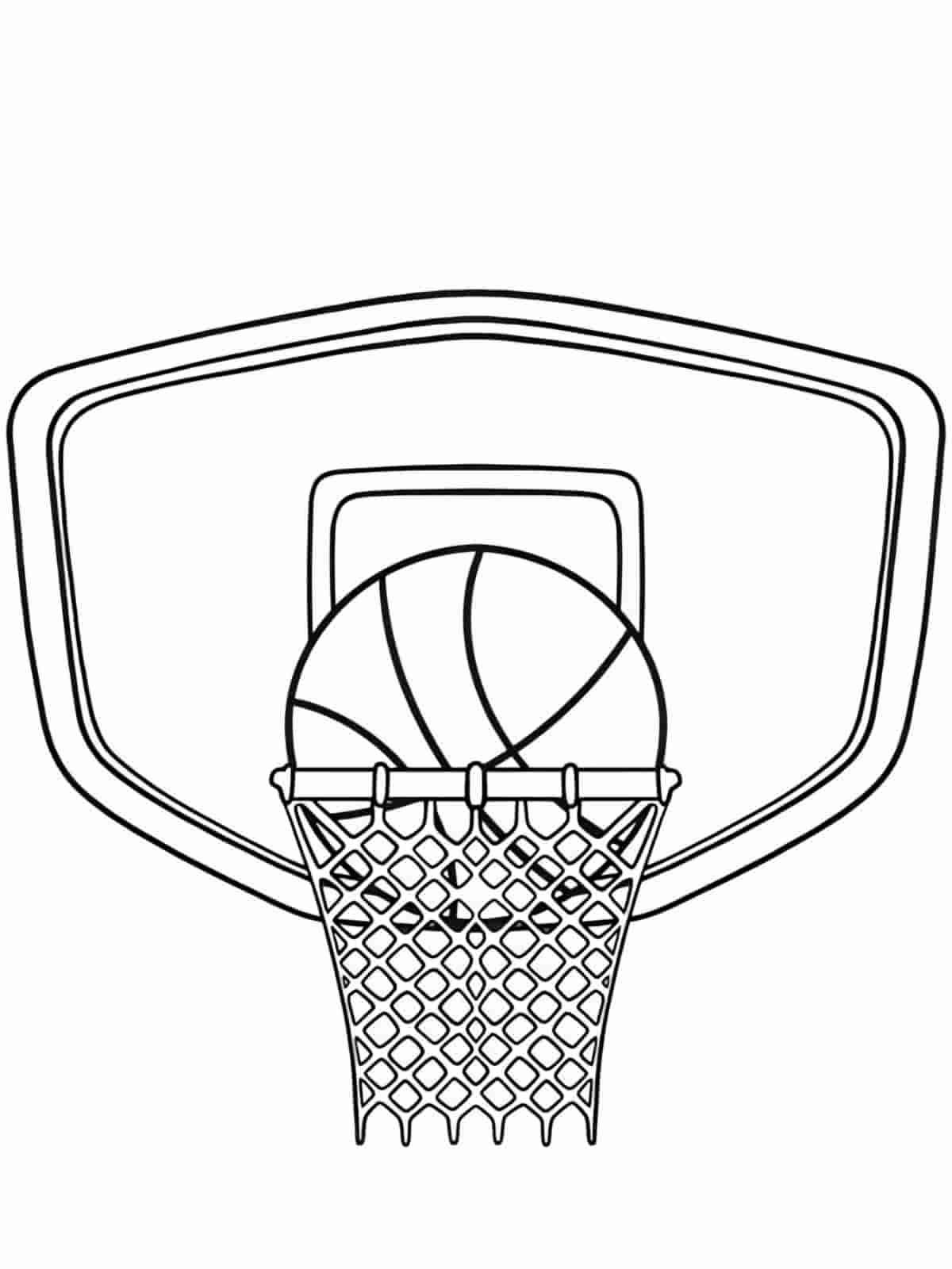 Basketball And Stars Coloring Pages