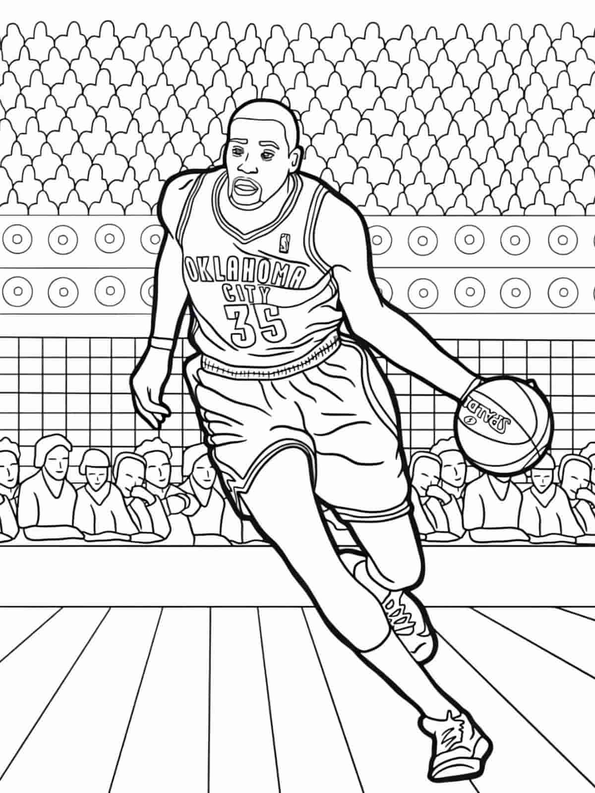 Basketball Practice Coloring Pages