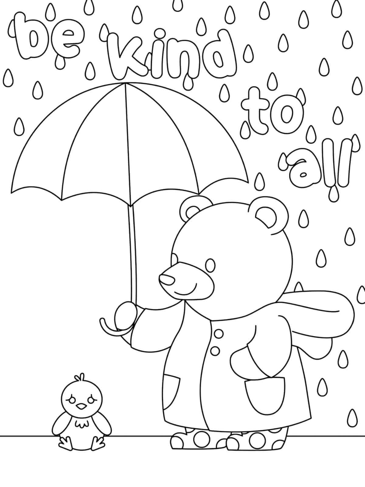 Be Kind To All Coloring Pages