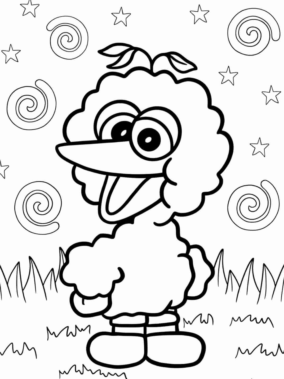 Bert And Ernie Sesame Street Coloring Pages