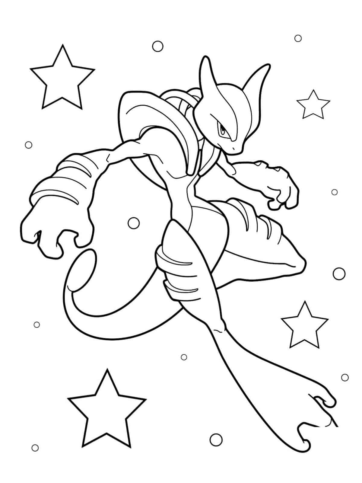 Best Mewtwo Coloring Pages