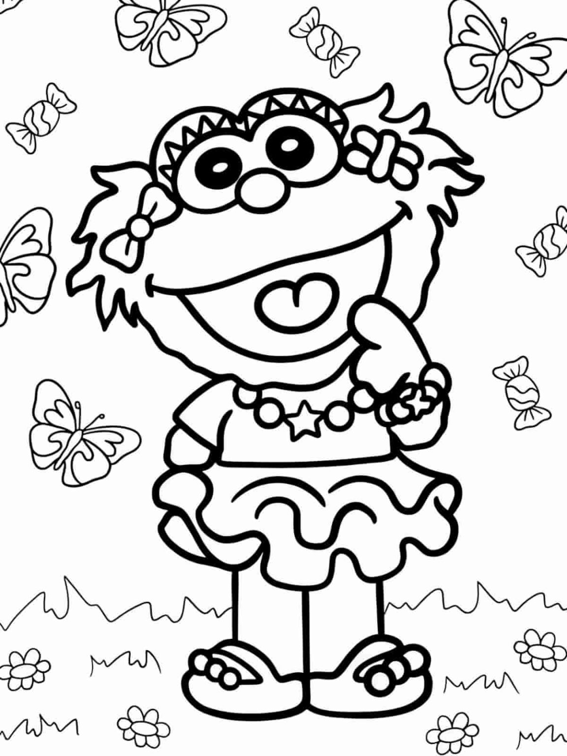 20+ Free PDF Sesame Street Coloring Pages 🎨🎉 - Coloringpagesforkids.net