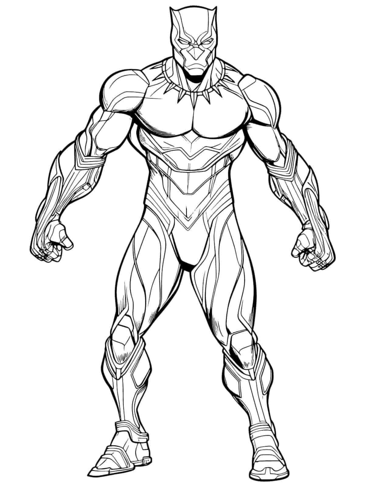 Black Panther And Okoye Coloring Page