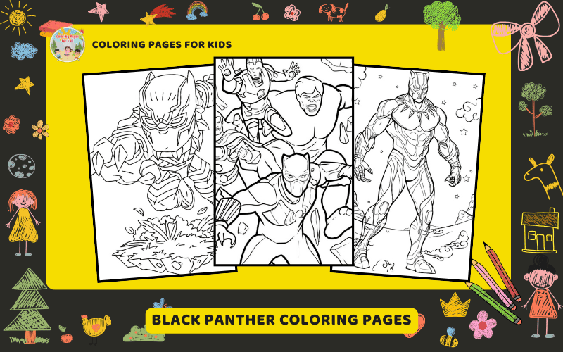 Black Panther Coloring Pages Featured Image