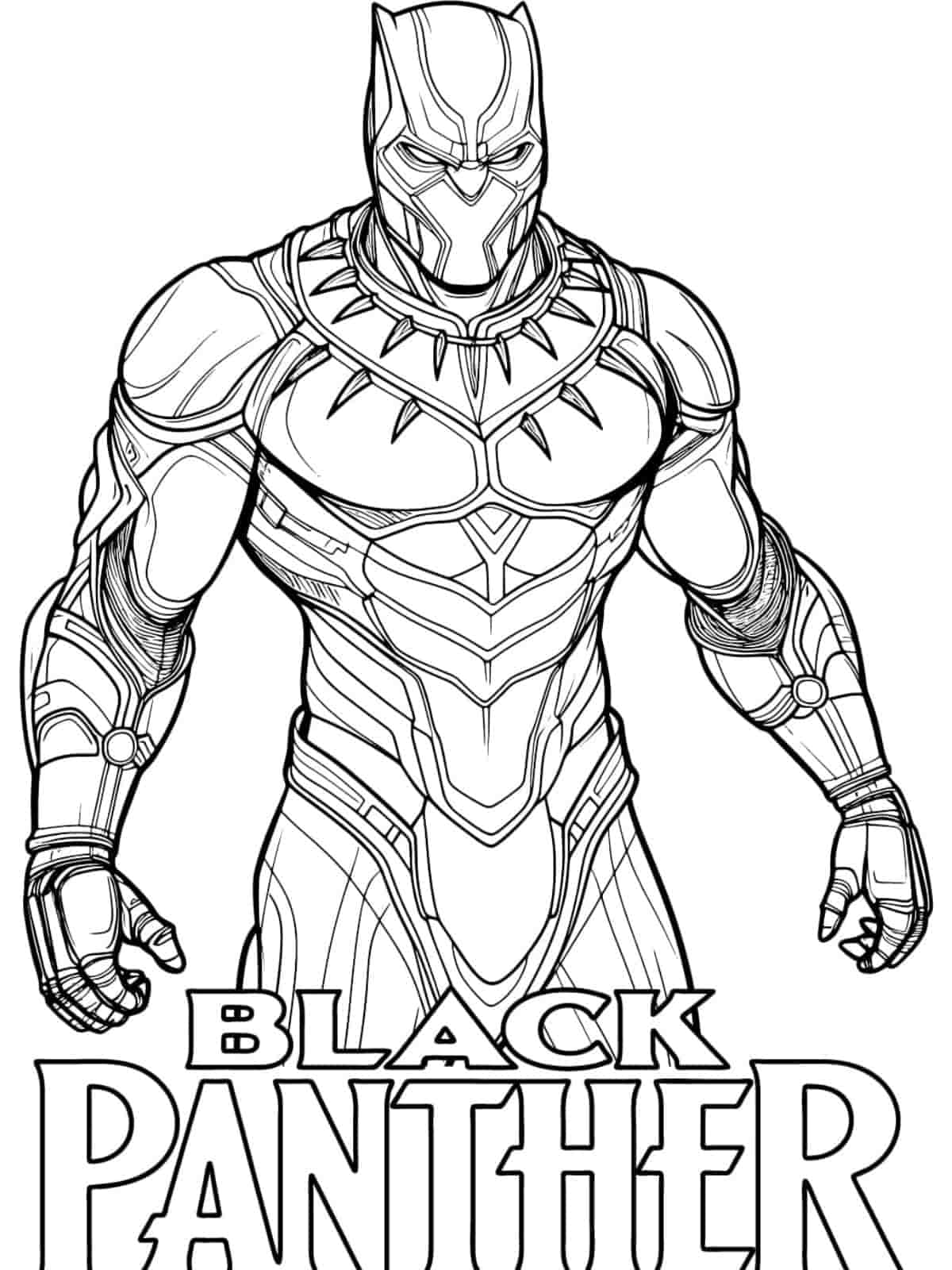 Black Panther Fight Scene Coloring Page