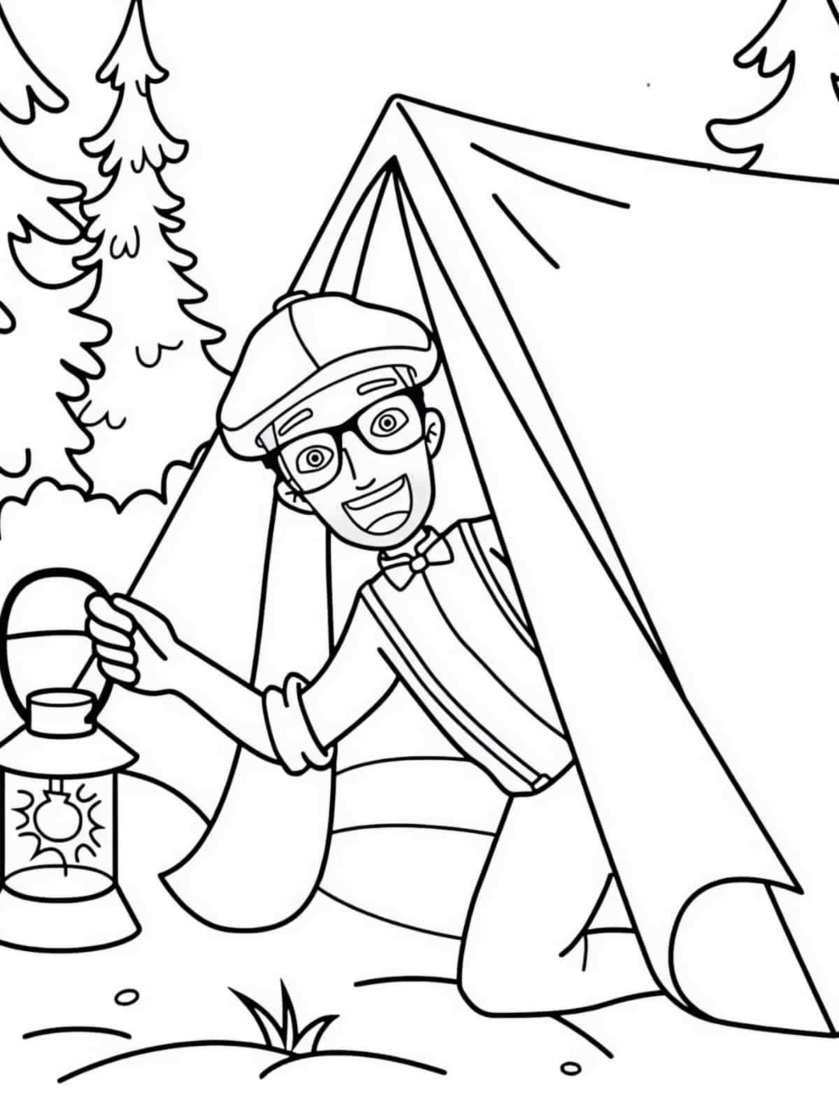 Blippi Entertaining And Engaging Coloring Pages