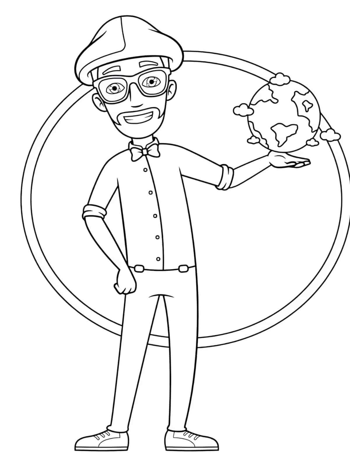 Blippi Friendly And Approachable Coloring Pages