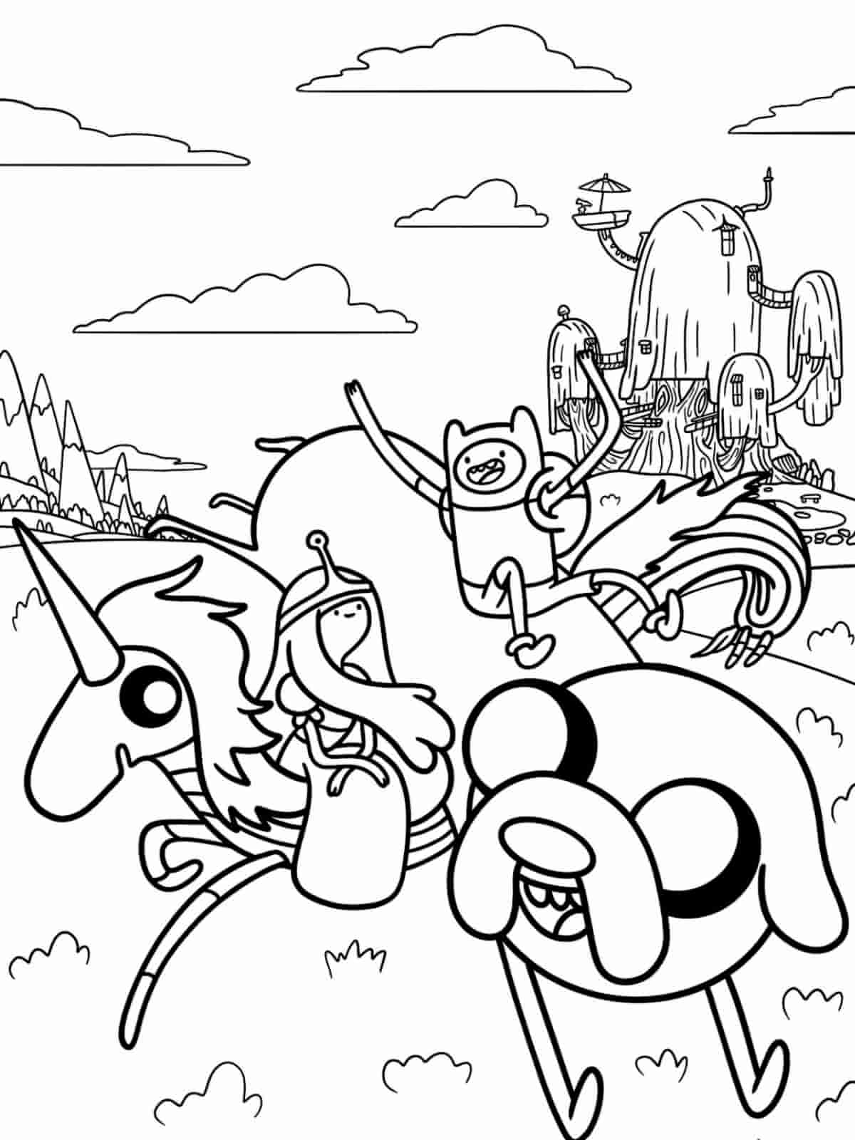 Bmo Adventure Time Coloring Pages