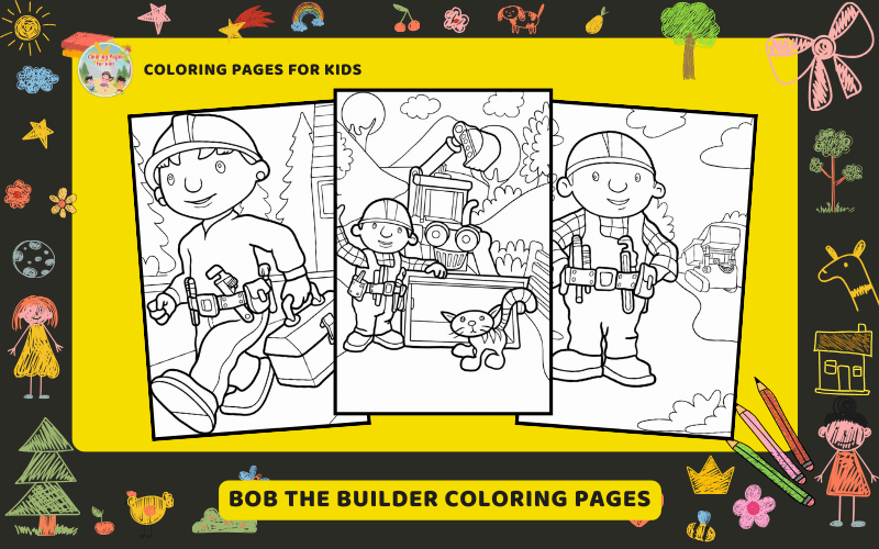 Bob The Builder Coloring Pages Featured Image Min