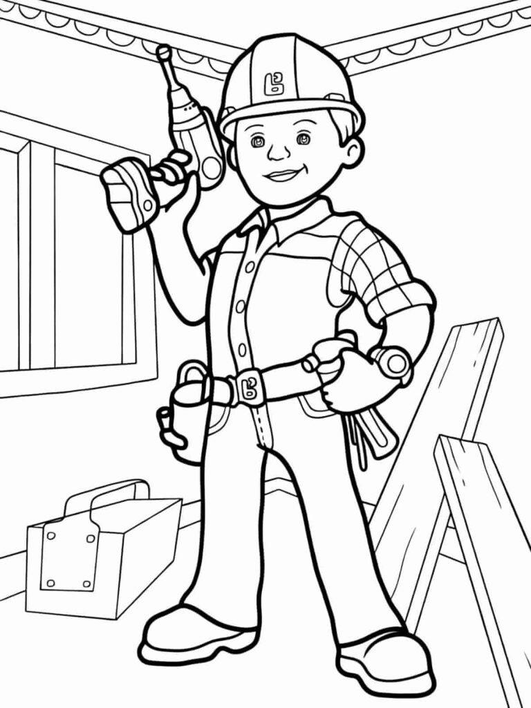 20+ Free PDF Bob The Builder Coloring Pages 🎨🚧 - Coloringpagesforkids.net