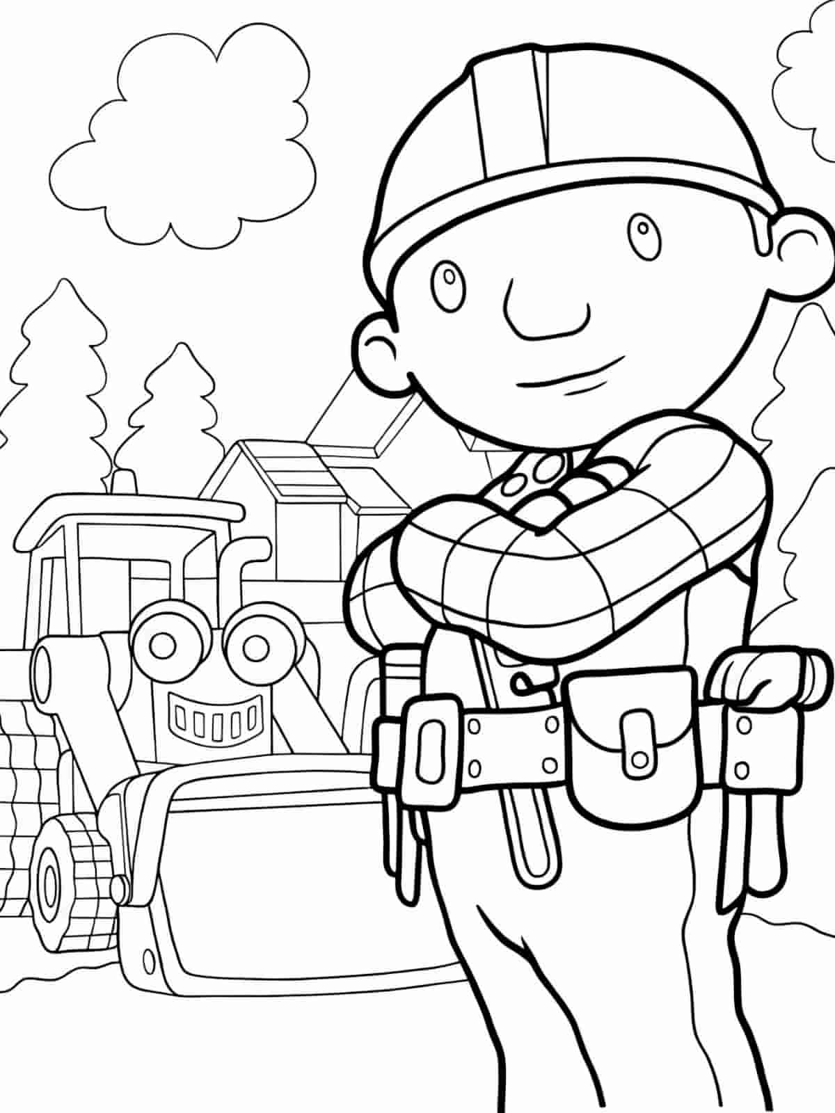 Bob The Builder Vehicles Coloring Pages