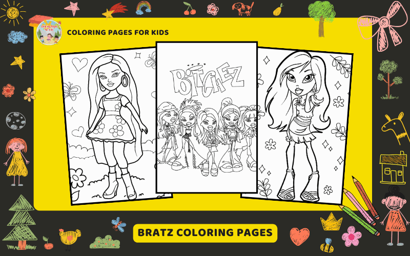 Bratz Coloring Pages Featured Image