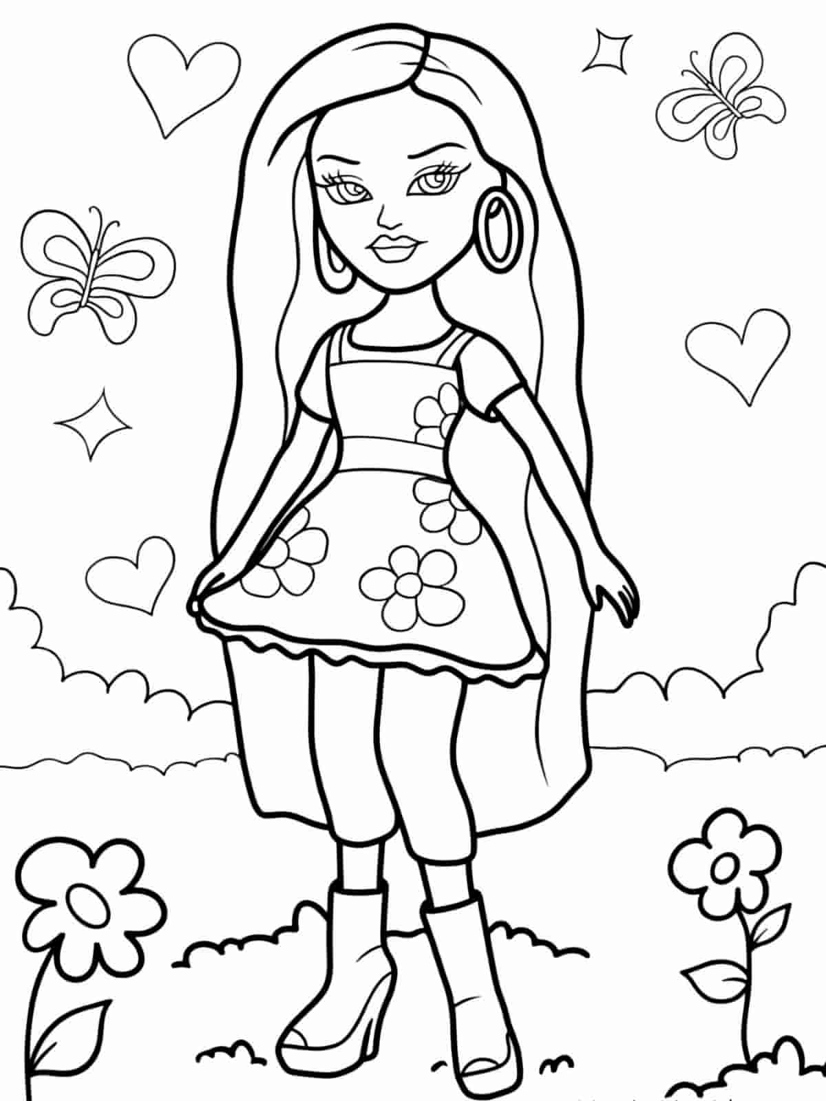 Bratz Coloring Pages Featuring Sasha