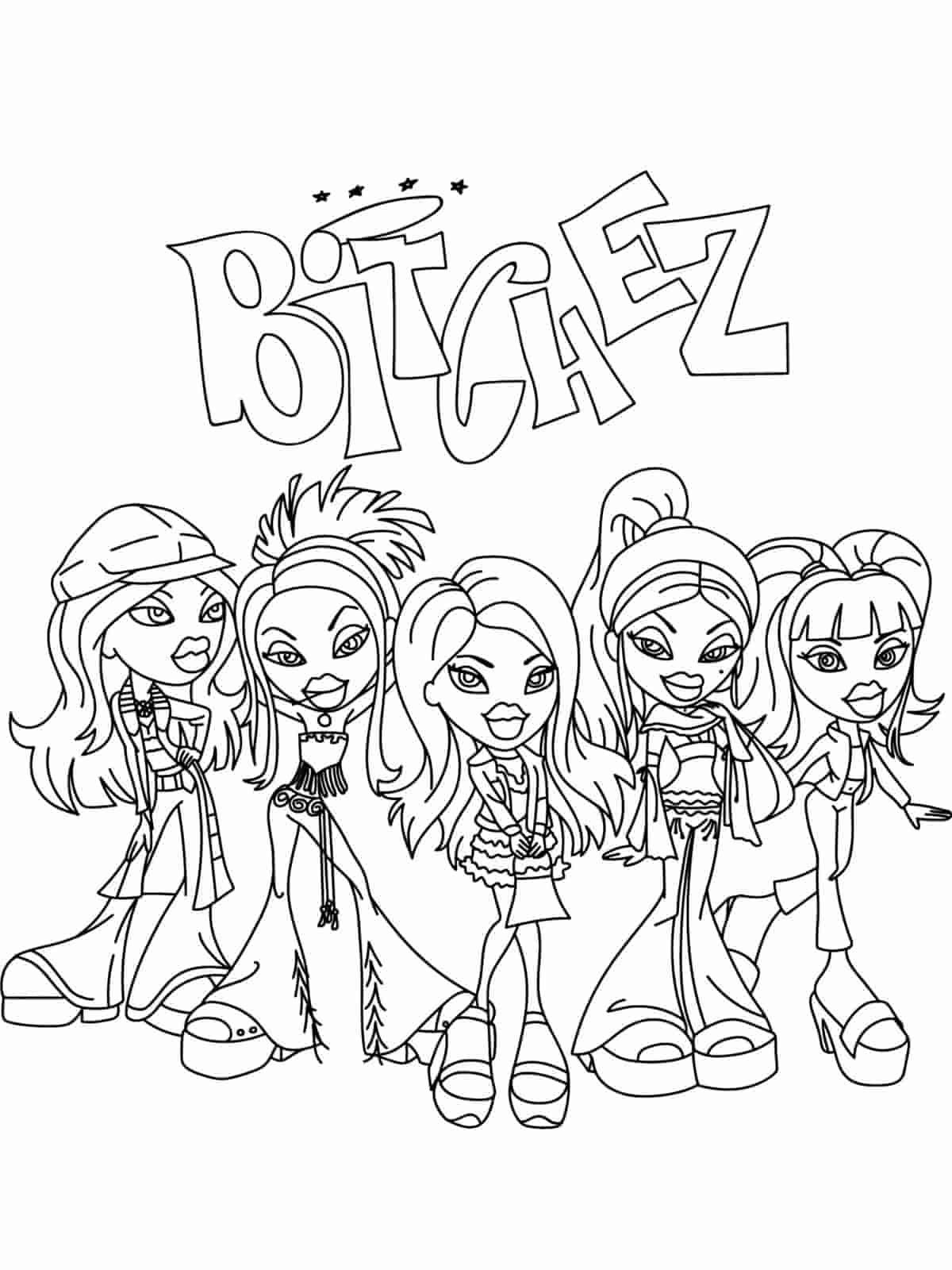 Bratz Coloring Pages For Arts And Crafts