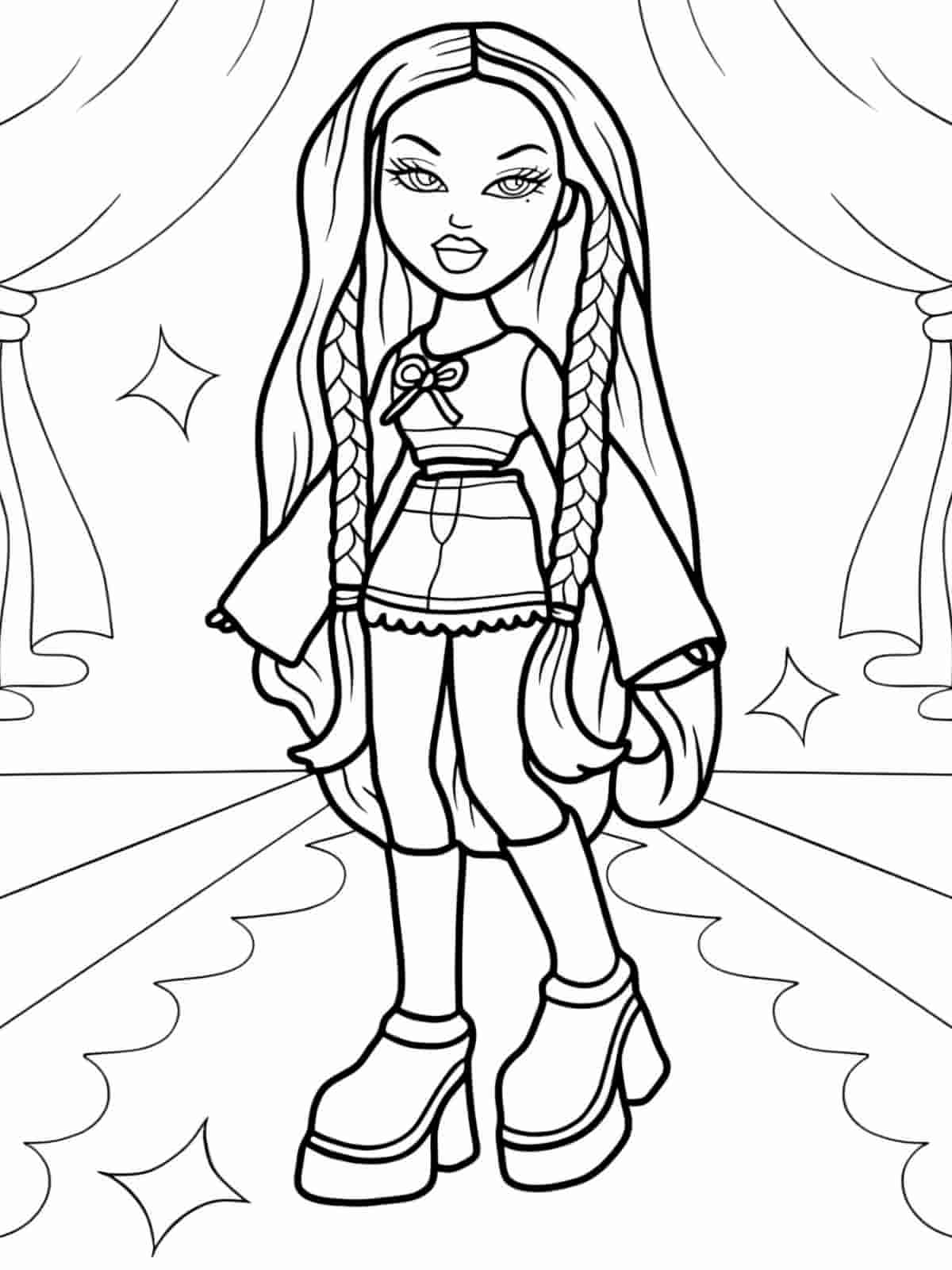 Bratz Coloring Pages For Teenagers