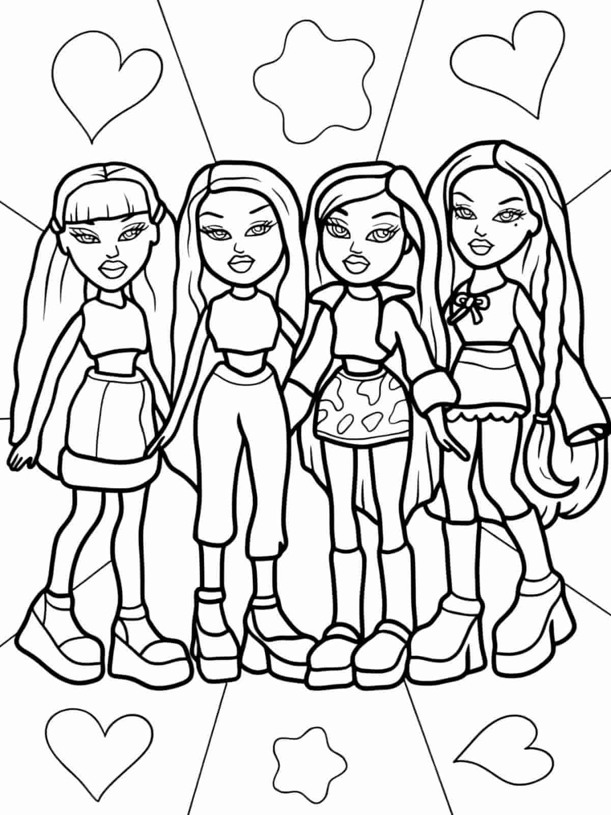 Bratz Coloring Pages With Bold Designs