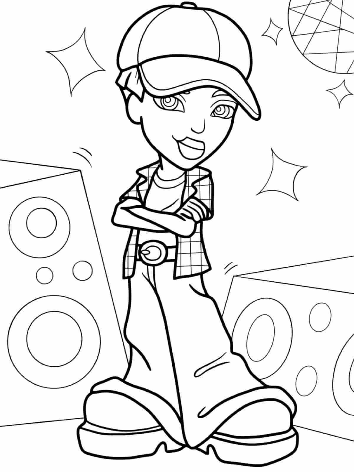 Bratz Coloring Pages With Fashion